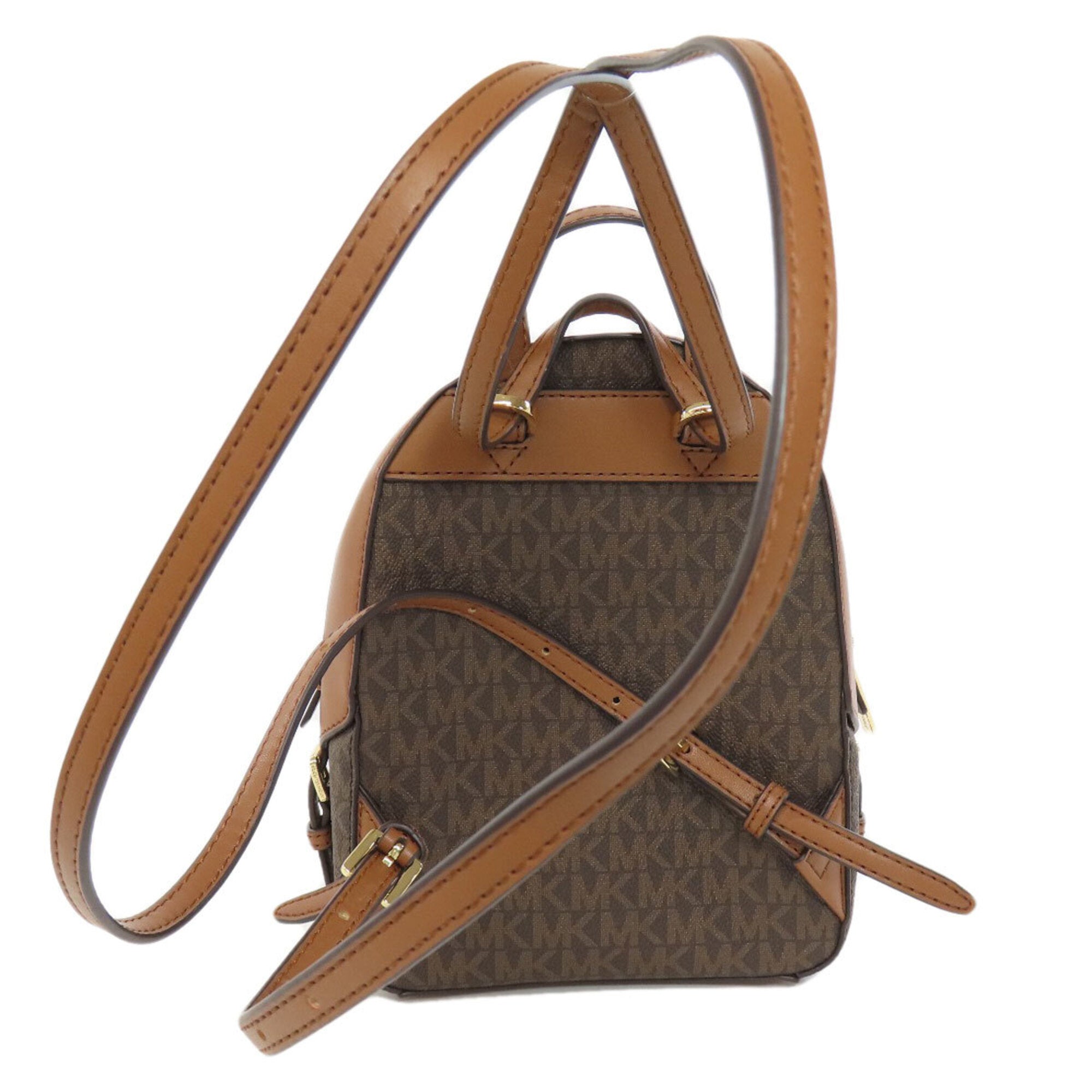 Michael Kors Brown Pvc Backpack (Pre-Owned)