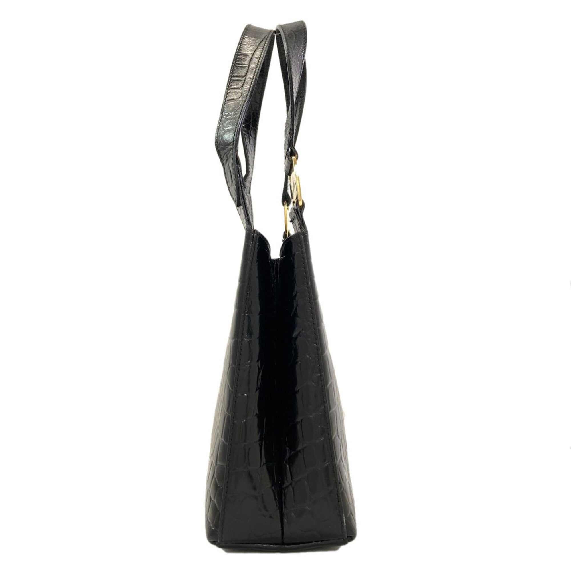 Salvatore Ferragamo Black Leather Handbag (Pre-Owned)