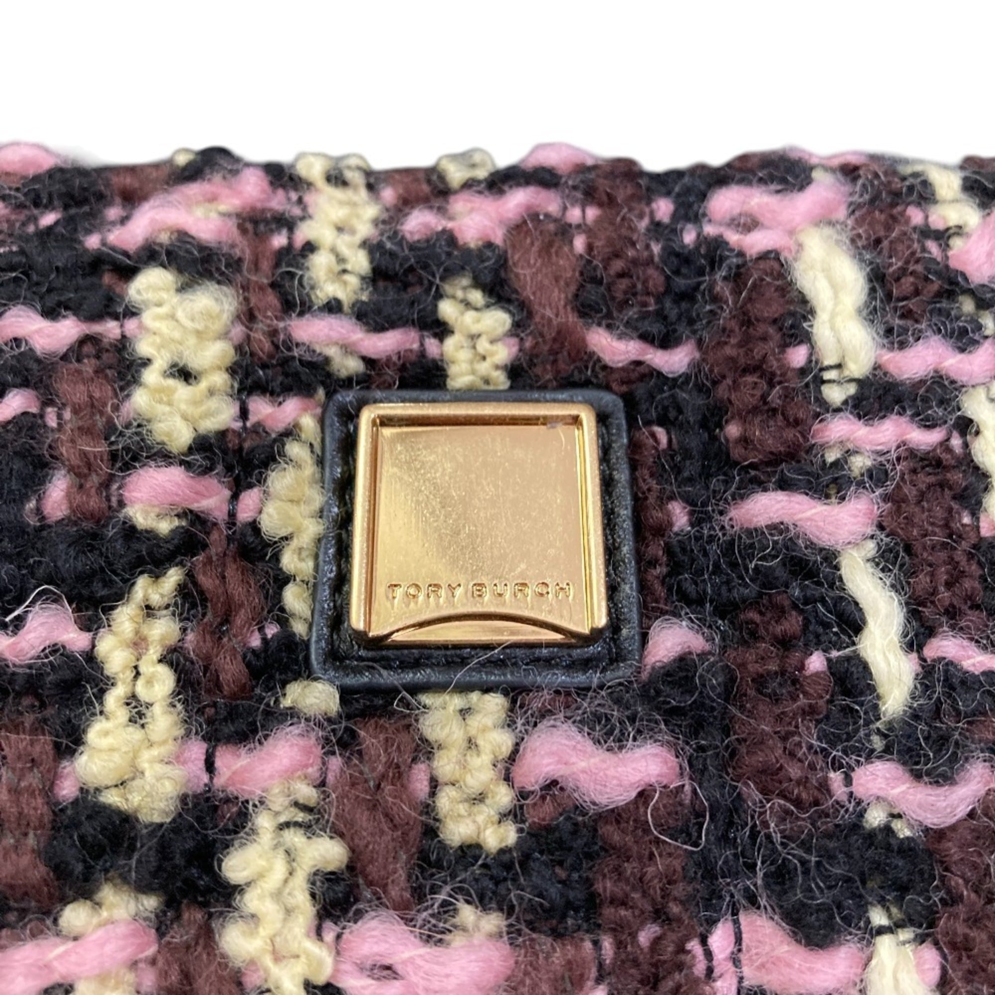 Tory Burch Multi-Color Tweed Shoulder Bag (Pre-Owned)