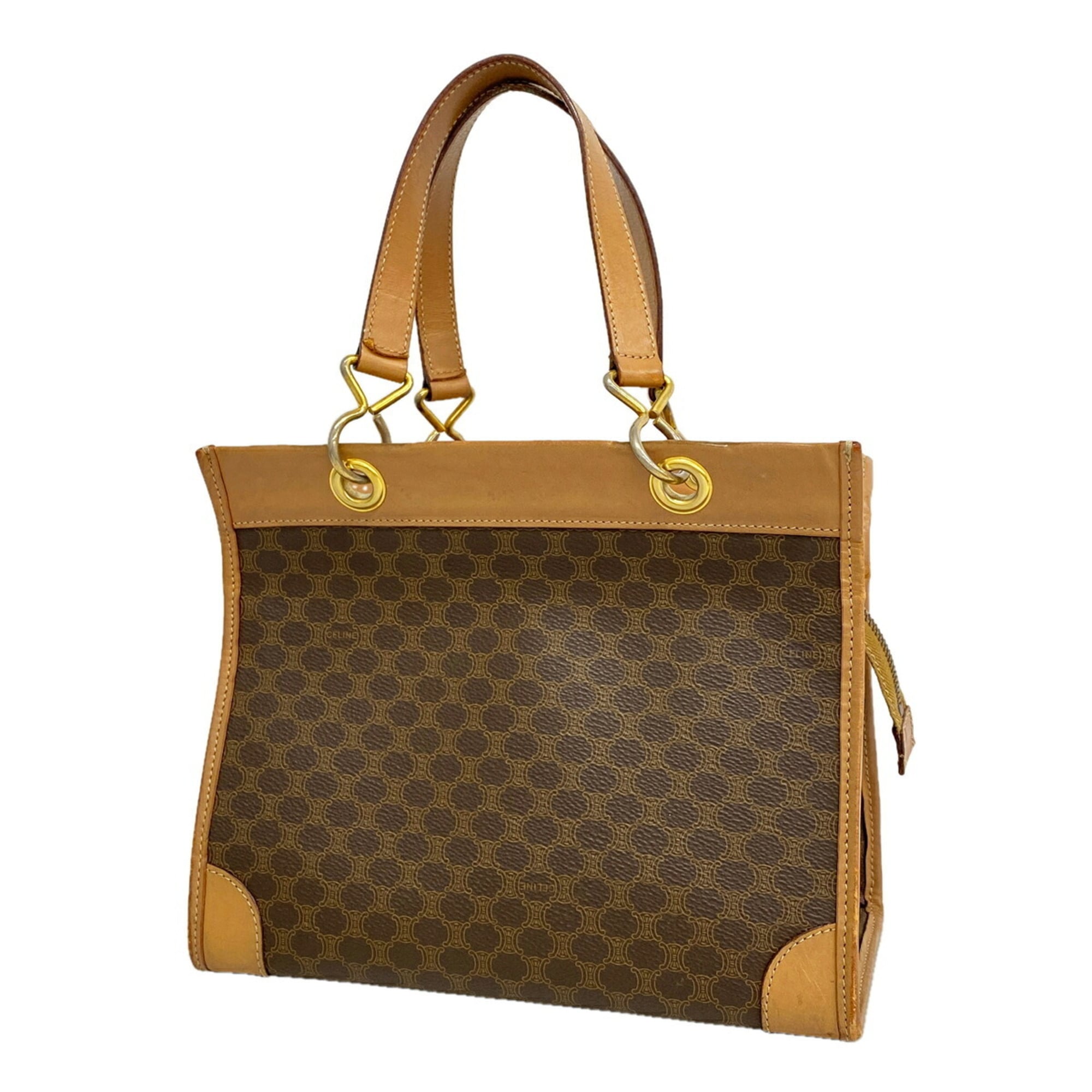 Celine Brown Pvc Handbag (Pre-Owned)