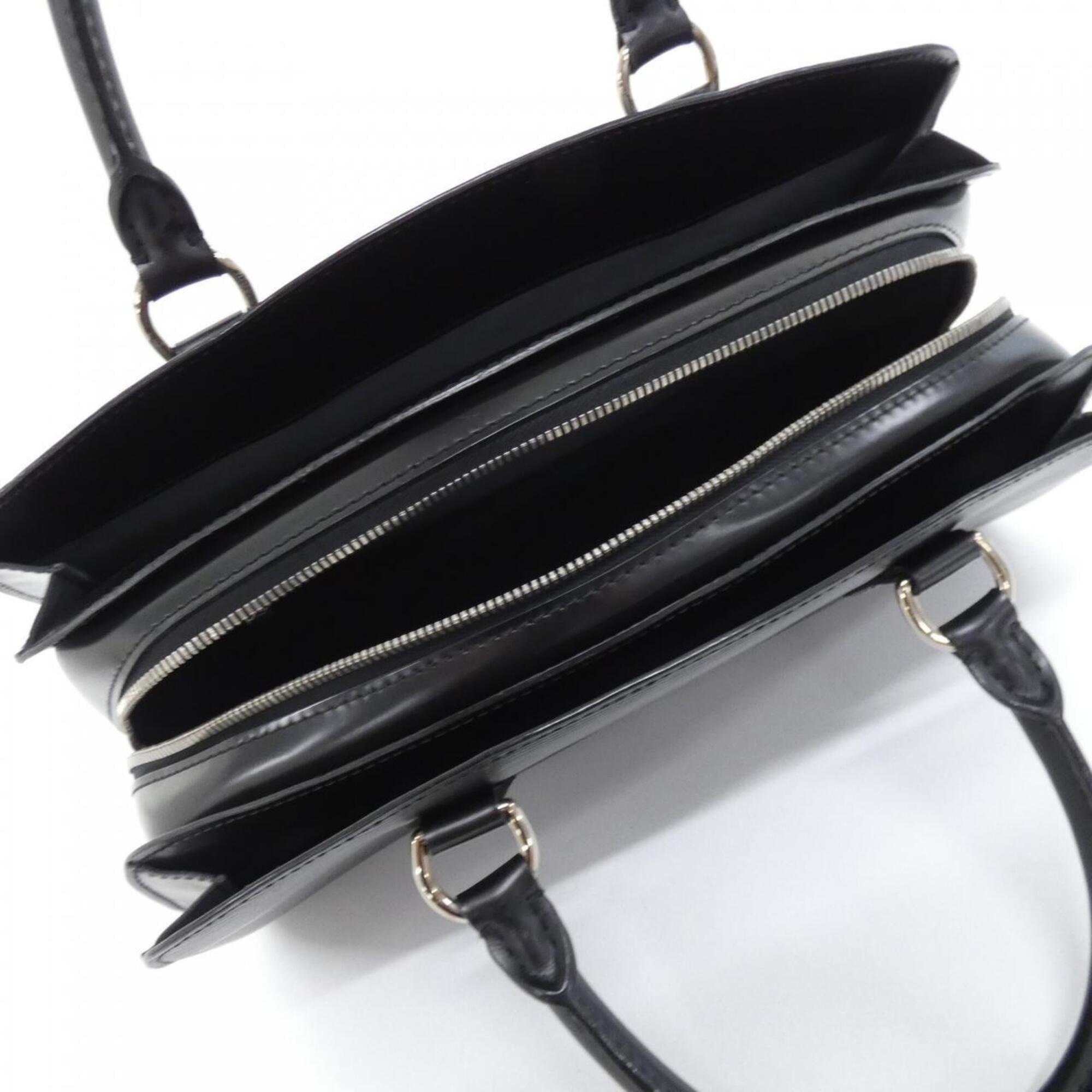 Louis Vuitton Black Leather Handbag (Pre-Owned)