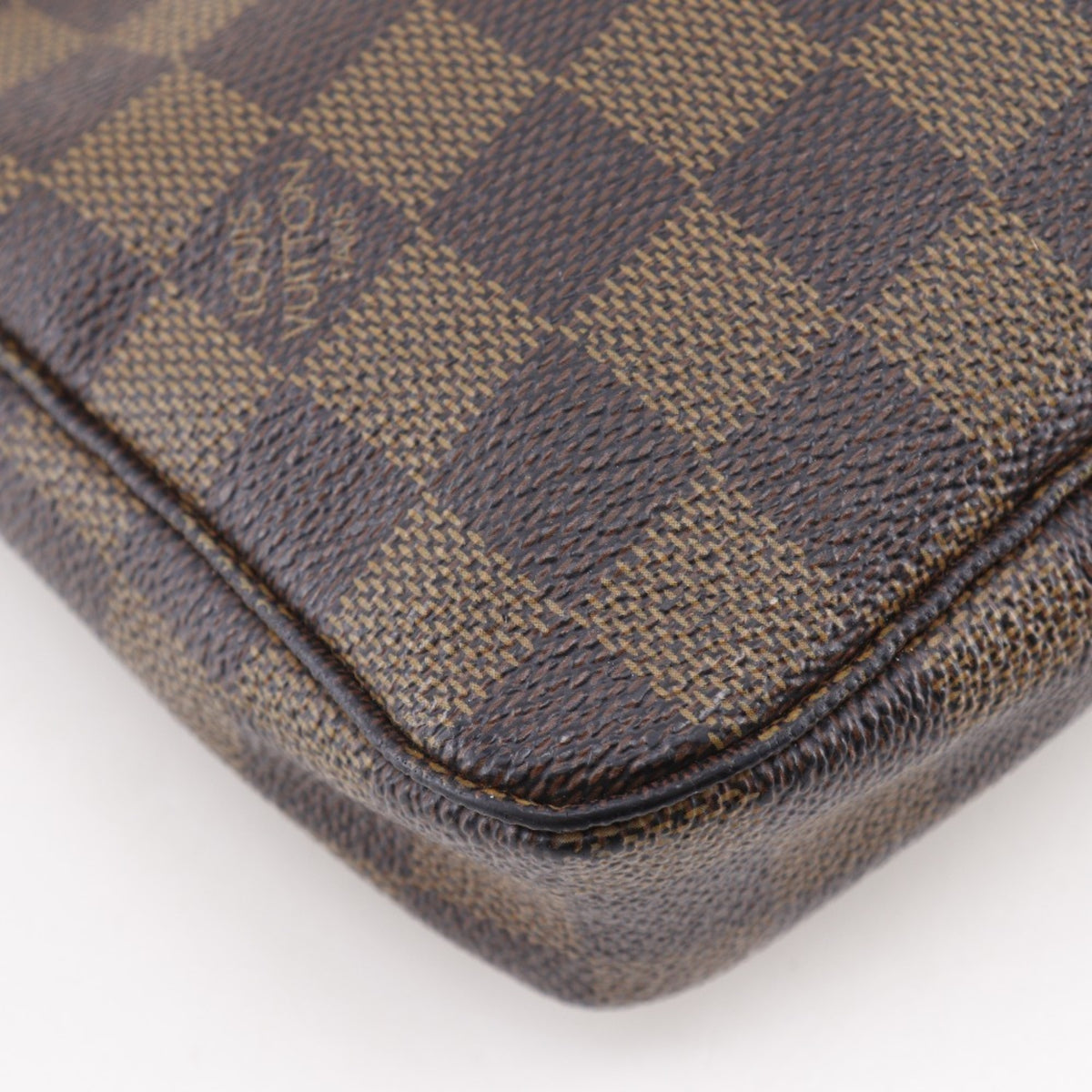 Louis Vuitton Brown Damier Canvas Pochette Pouch (Pre-Owned)