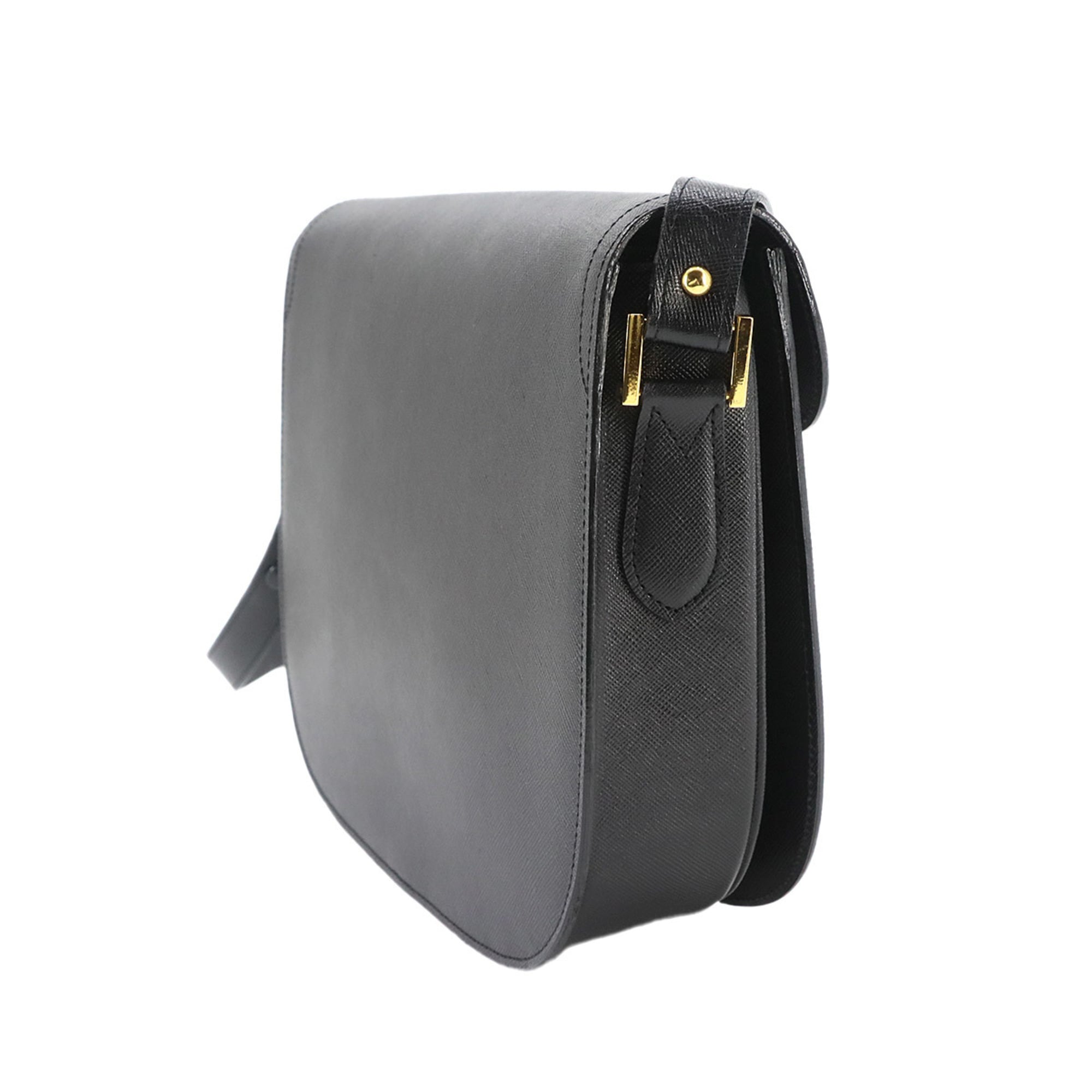 Yves Saint Laurent Black Leather Shoulder Bag (Pre-Owned)
