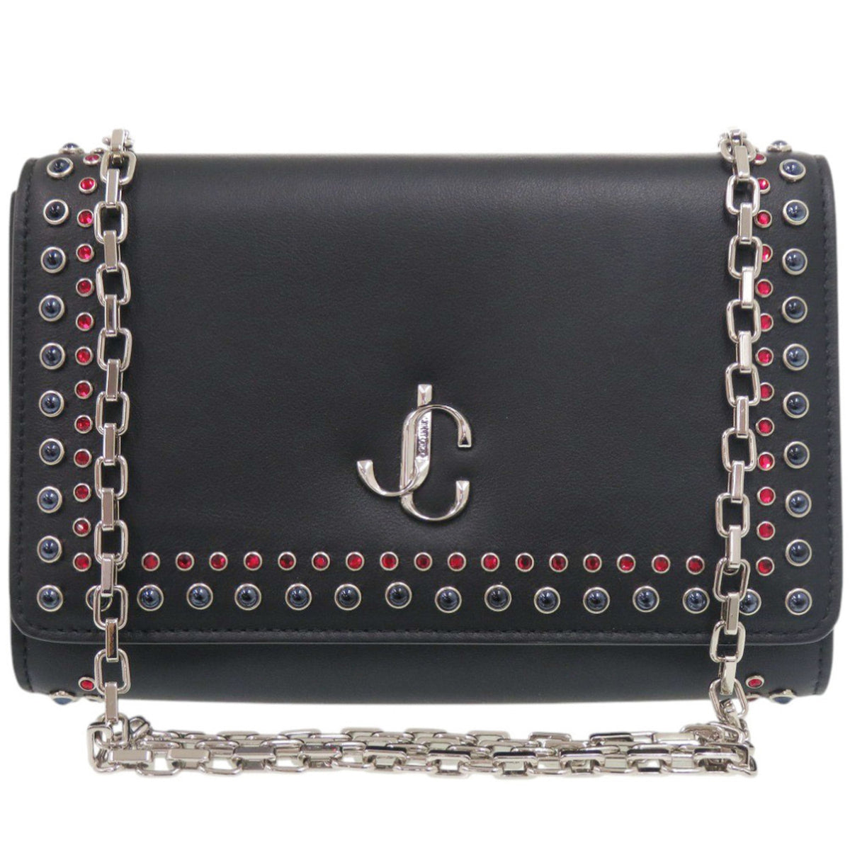 Jimmy Choo Black Leather Shoulder Bag (Pre-Owned)