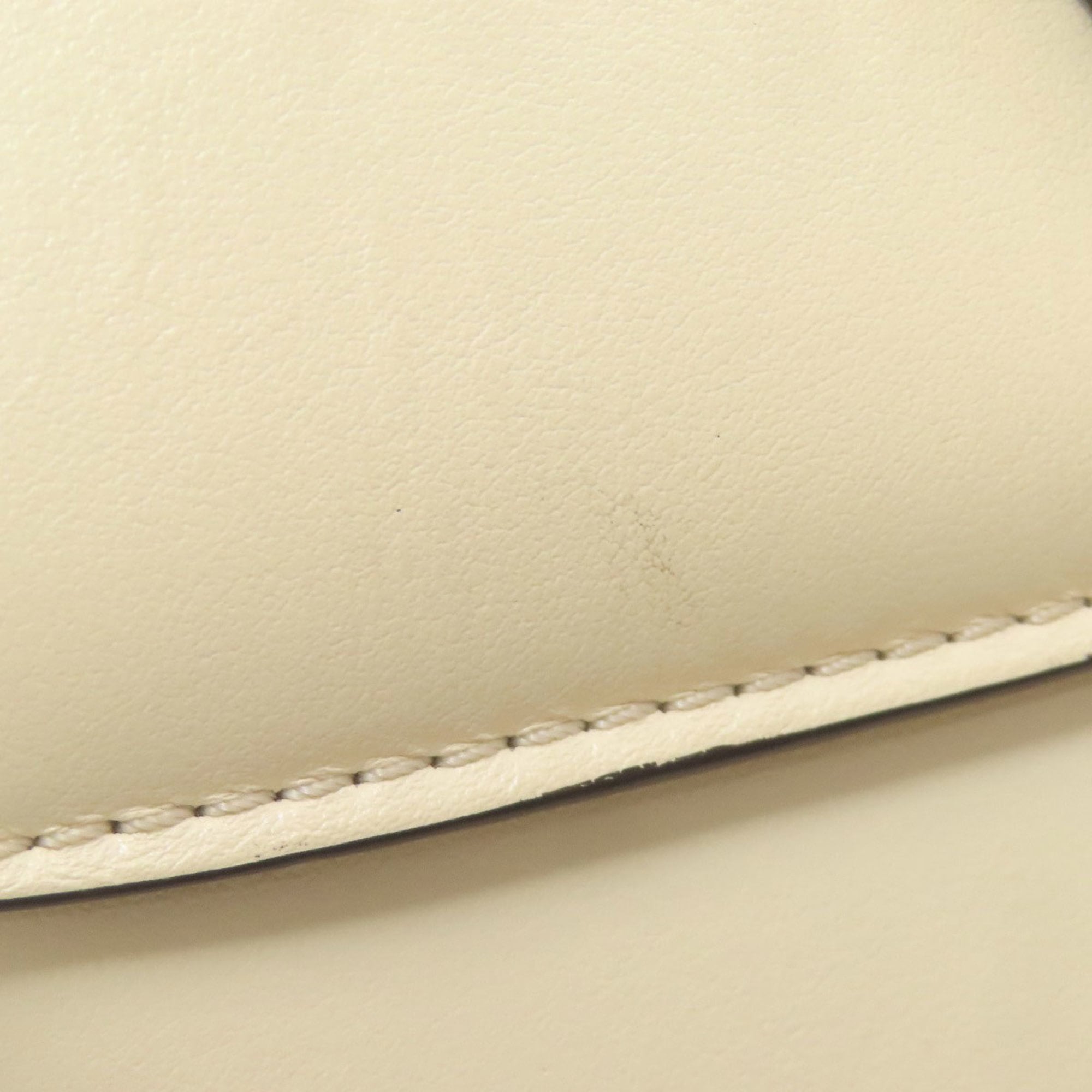 Louis Vuitton Cream Leather Shoulder Bag (Pre-Owned)