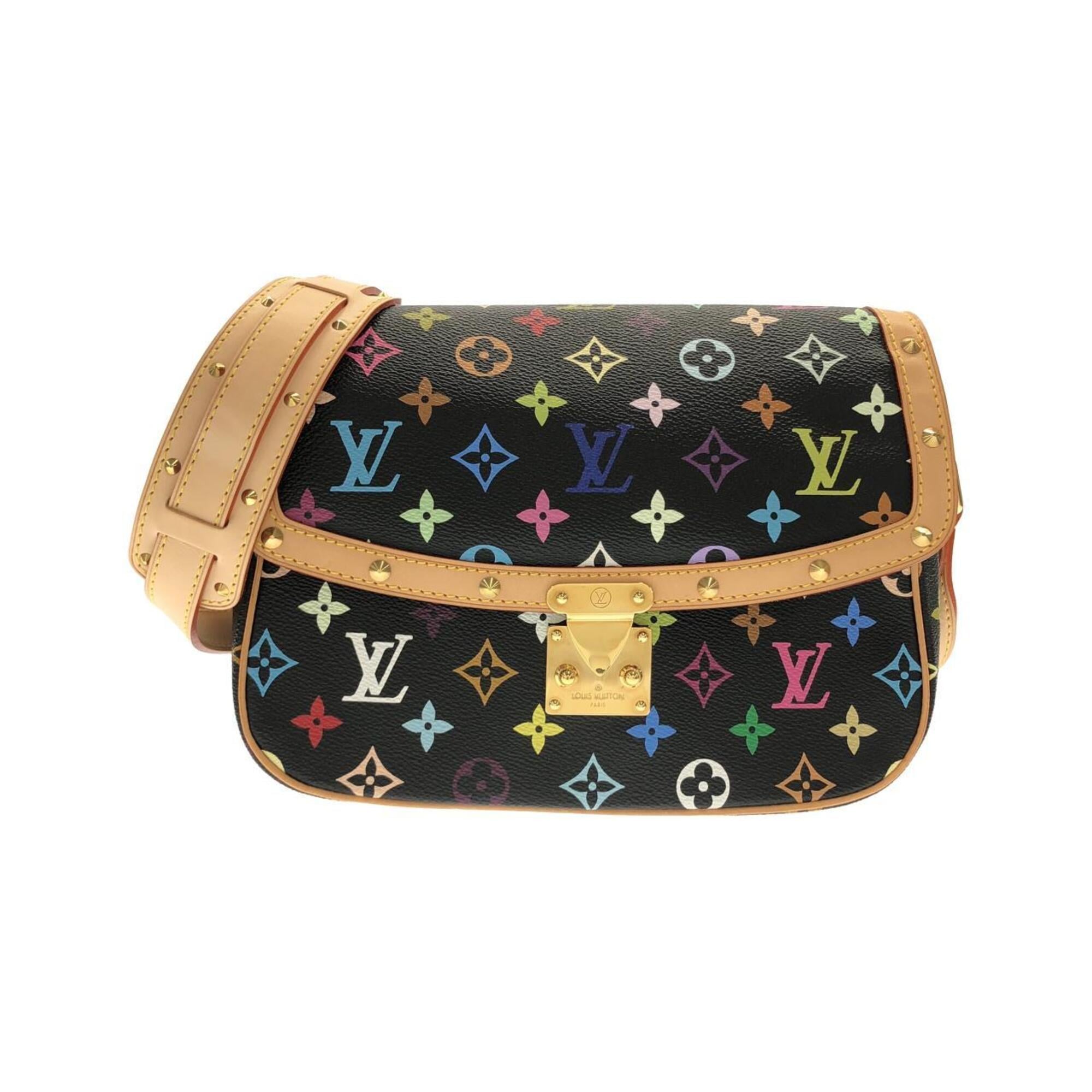 Louis Vuitton Black Coated Canvas Shoulder Bag (Pre-Owned)