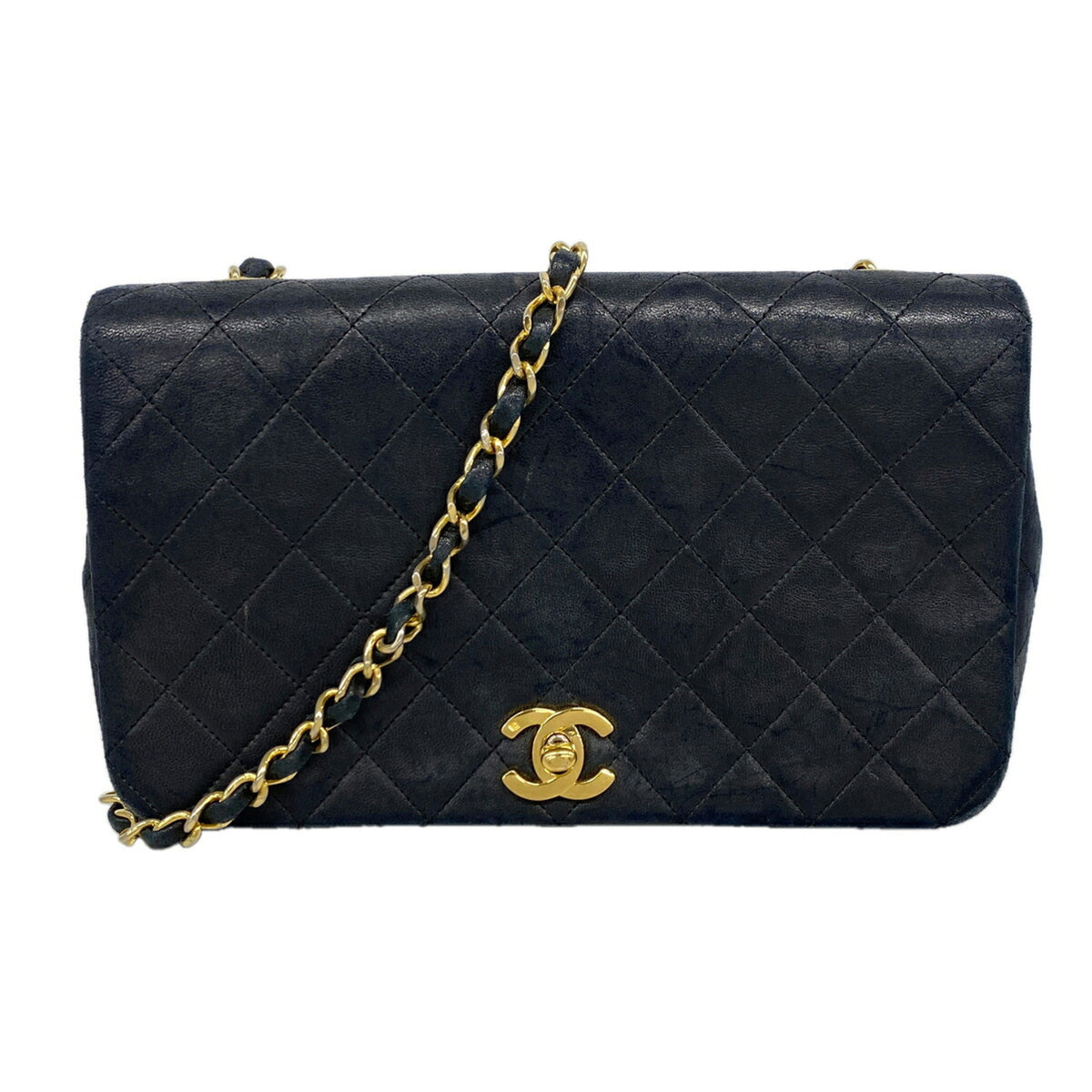 Chanel Black Leather Shoulder Bag (Pre-Owned)