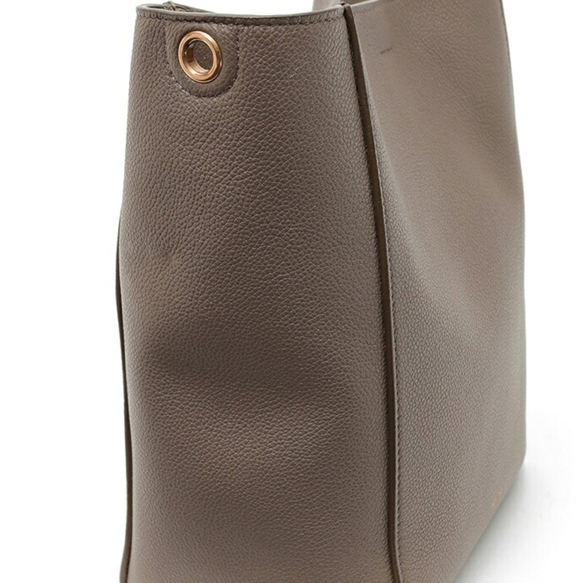 Celine Grayish Leather Shoulder Bag (Pre-Owned)
