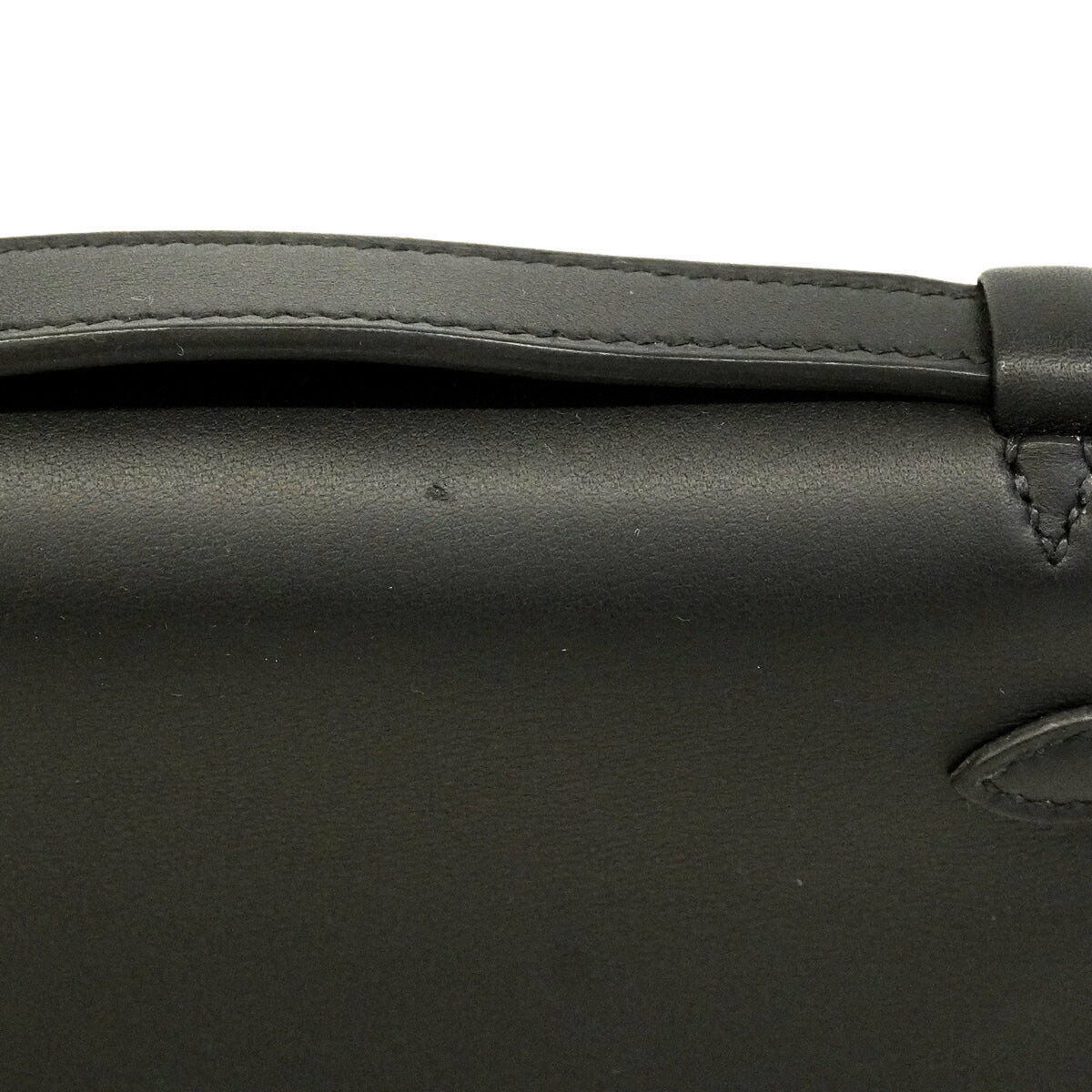 Hermes Black Swift Leather Handbag (Pre-Owned)