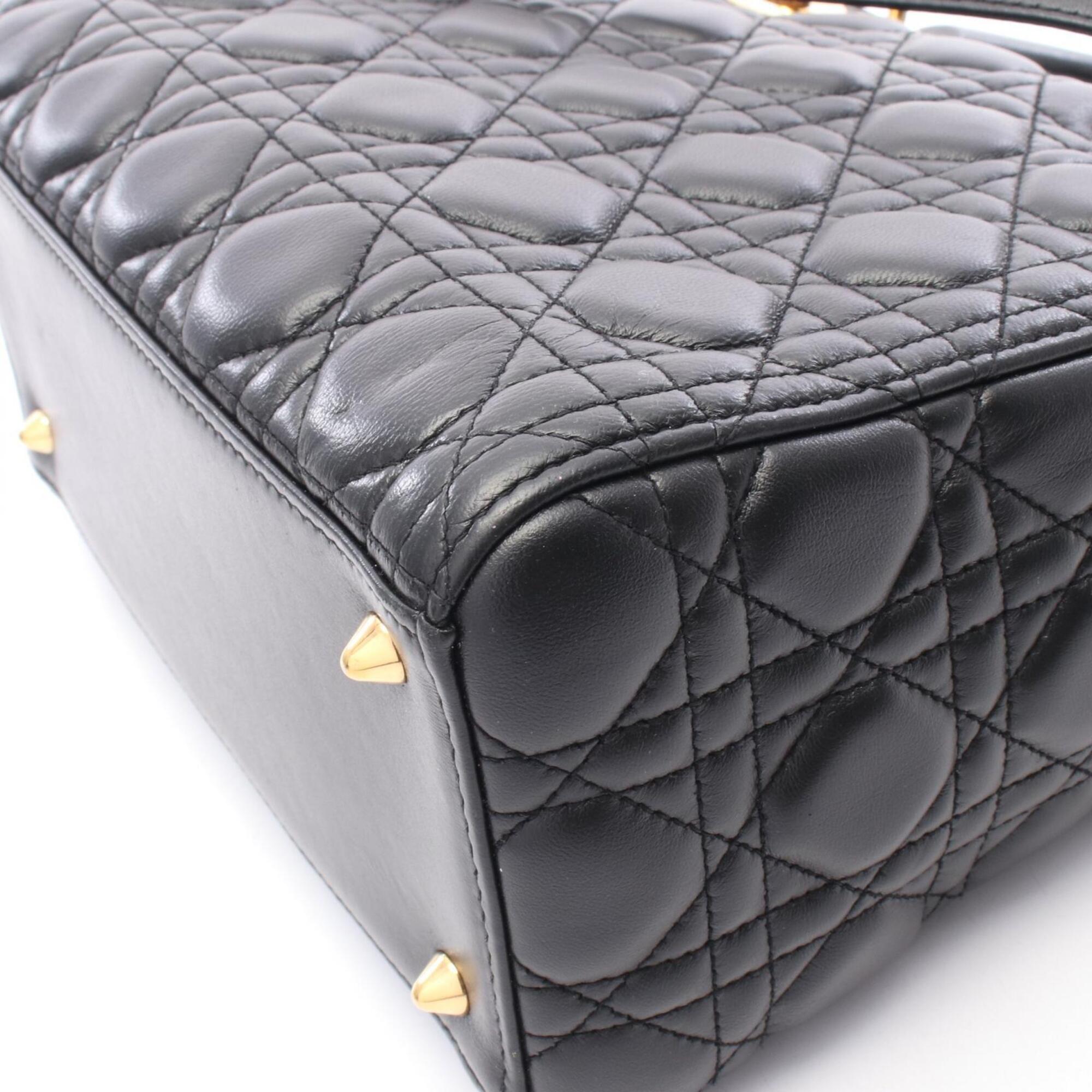 Christian Dior Black Leather Handbag (Pre-Owned)