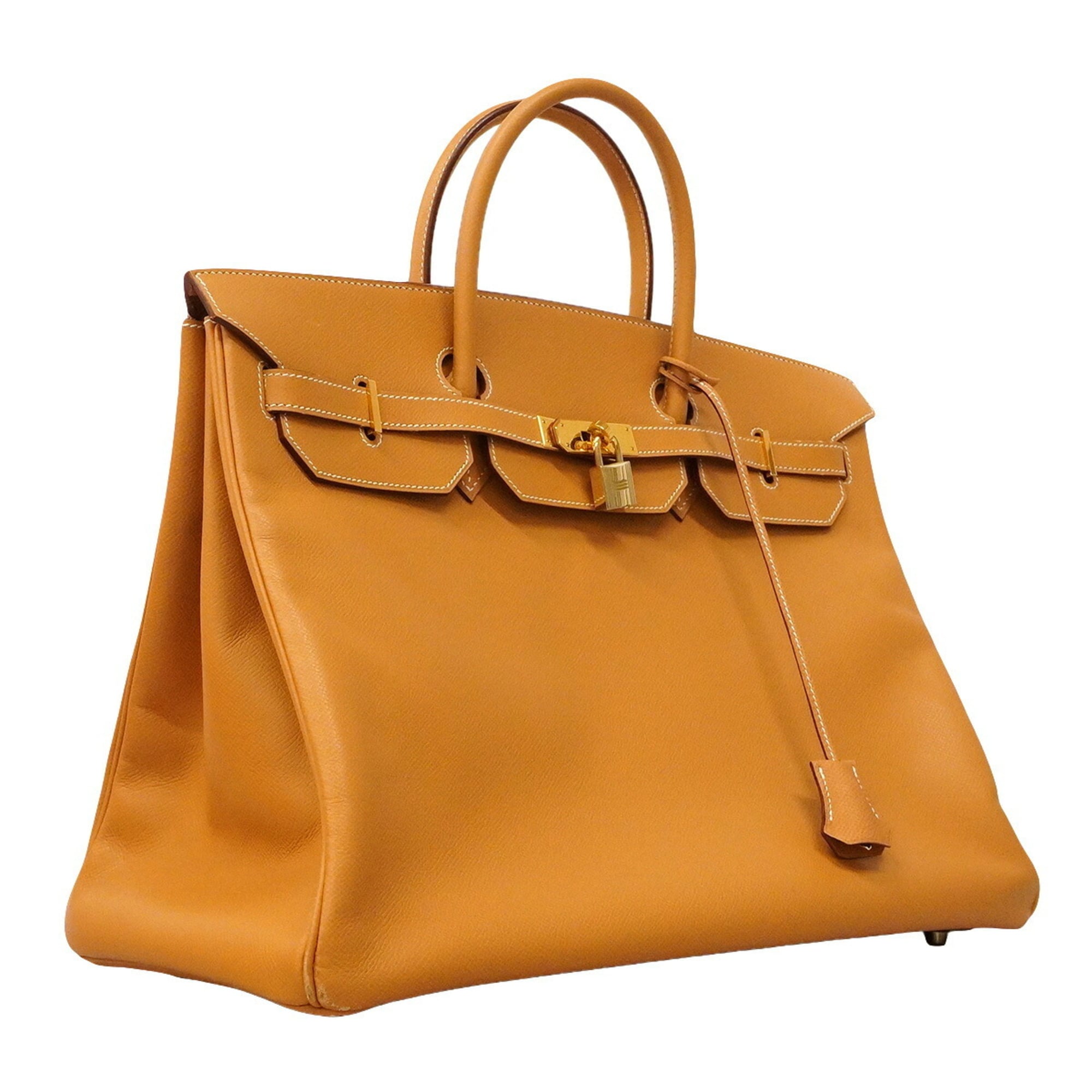 Hermes Natural Courchevel Leather Handbag (Pre-Owned)