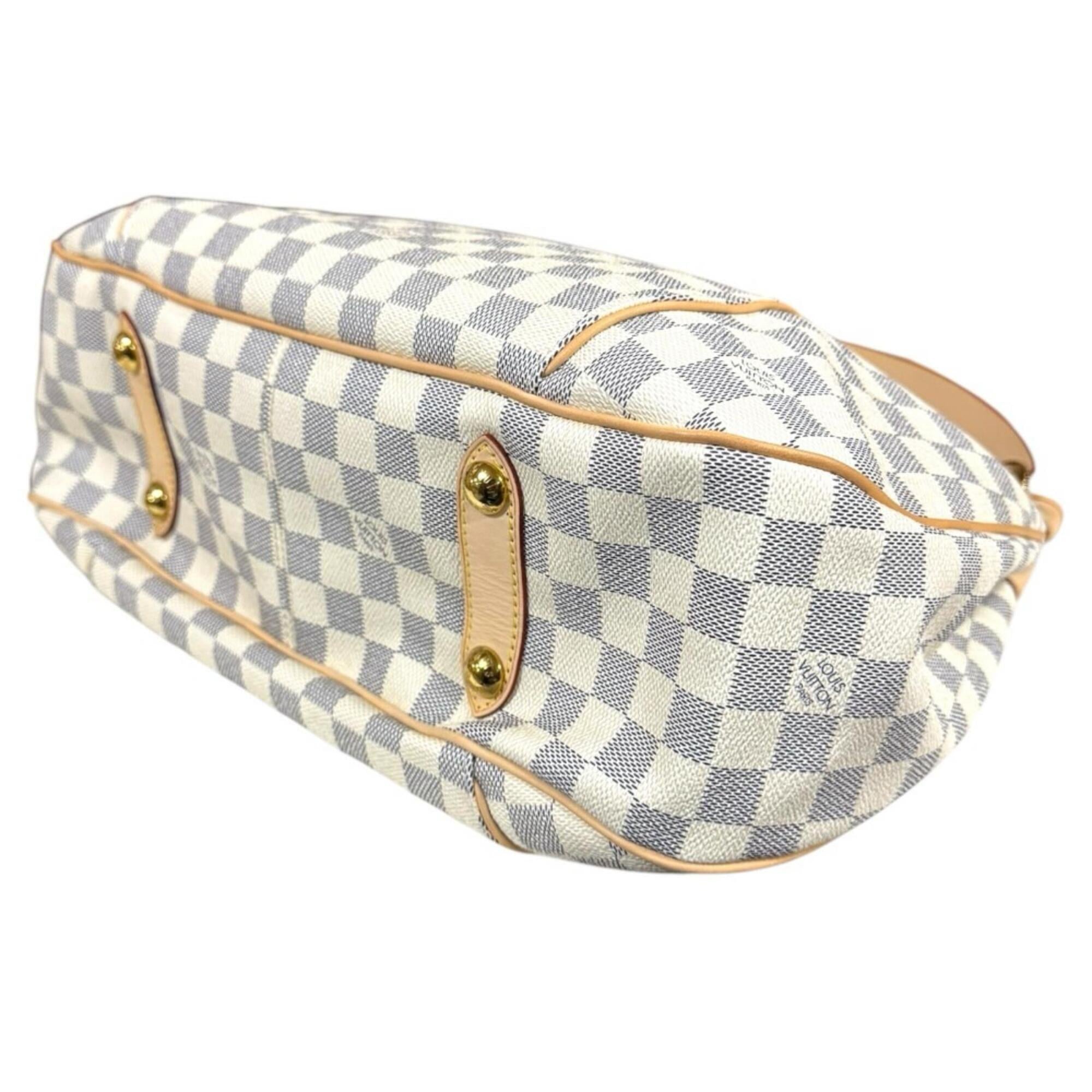 Louis Vuitton White Damier Azur Canvas Shoulder Bag (Pre-Owned)