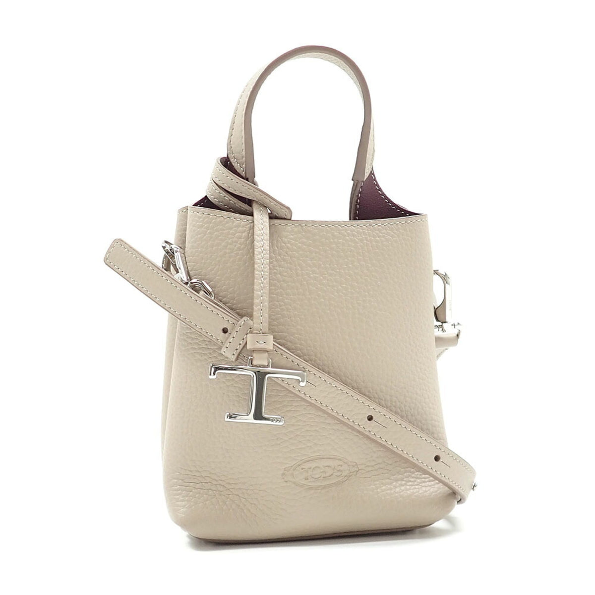 Tod's Beige Leather Shoulder Bag (Pre-Owned)
