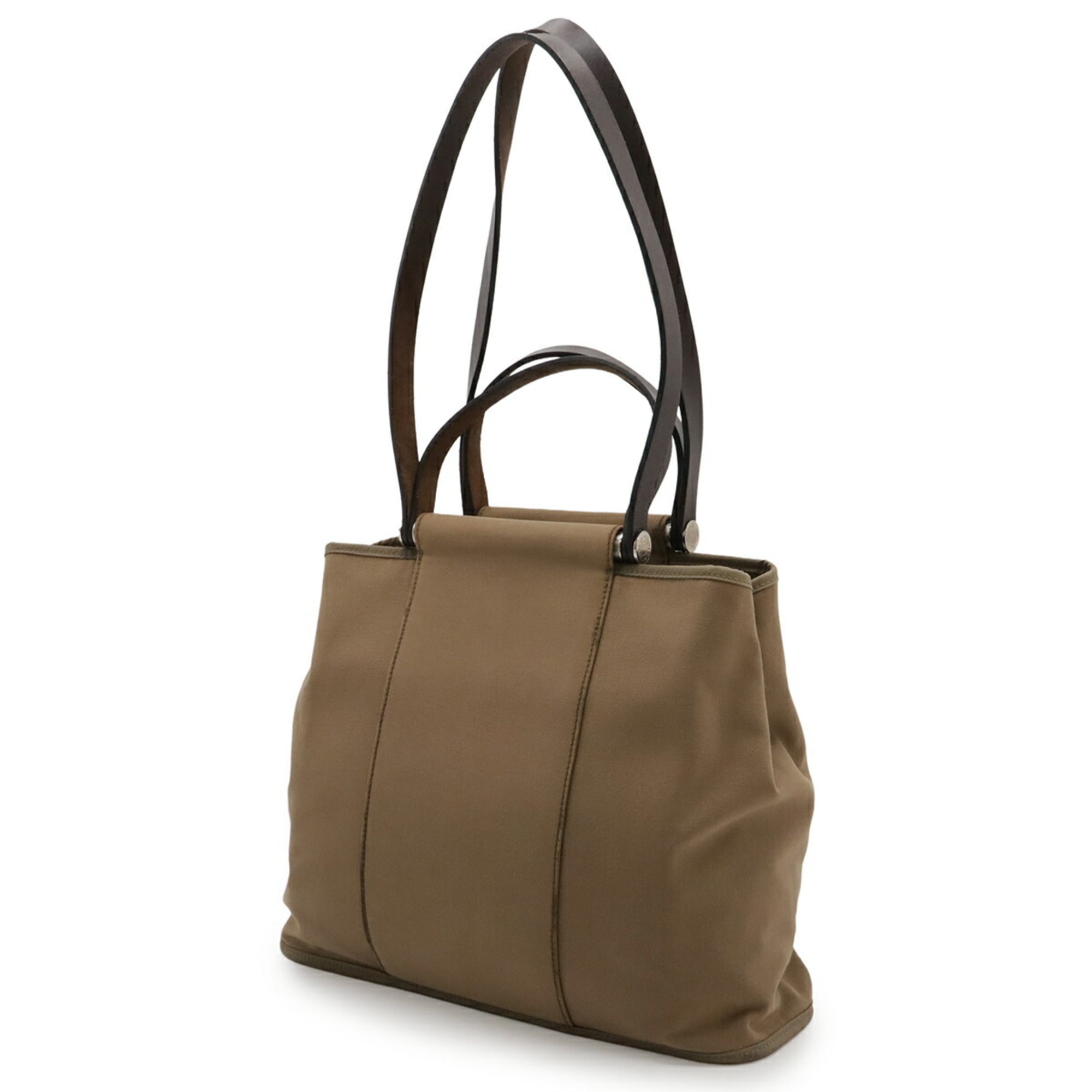 Hermes Beige Toile Officier Handbag Shoulder Bag Tote Bag (Pre-Owned)