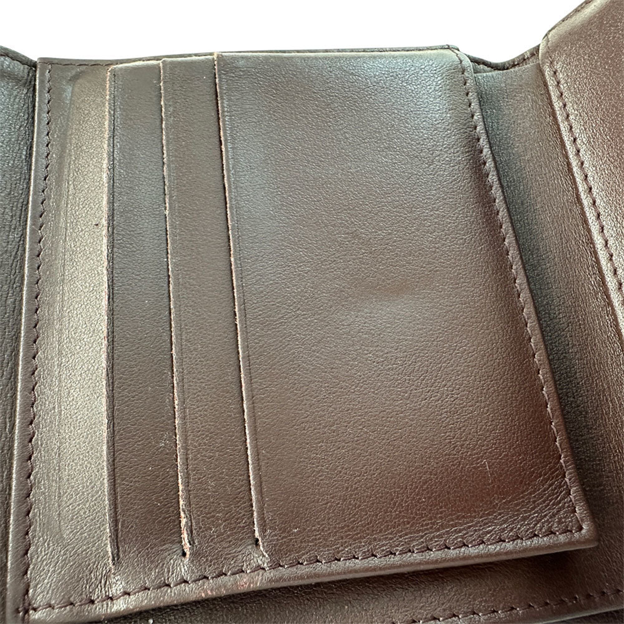 Chanel Black Grained Calfskin Wallet (Bi-Fold) (Pre-Owned)