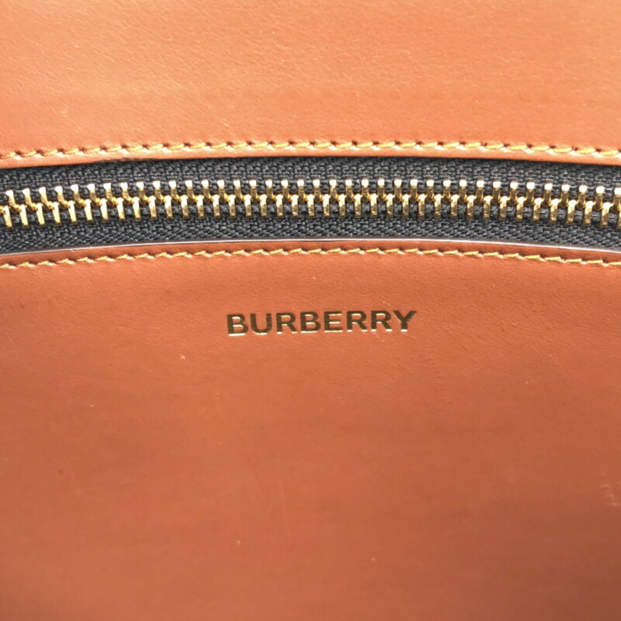 Burberry Brown Pvc Clutch Bag (Pre-Owned)