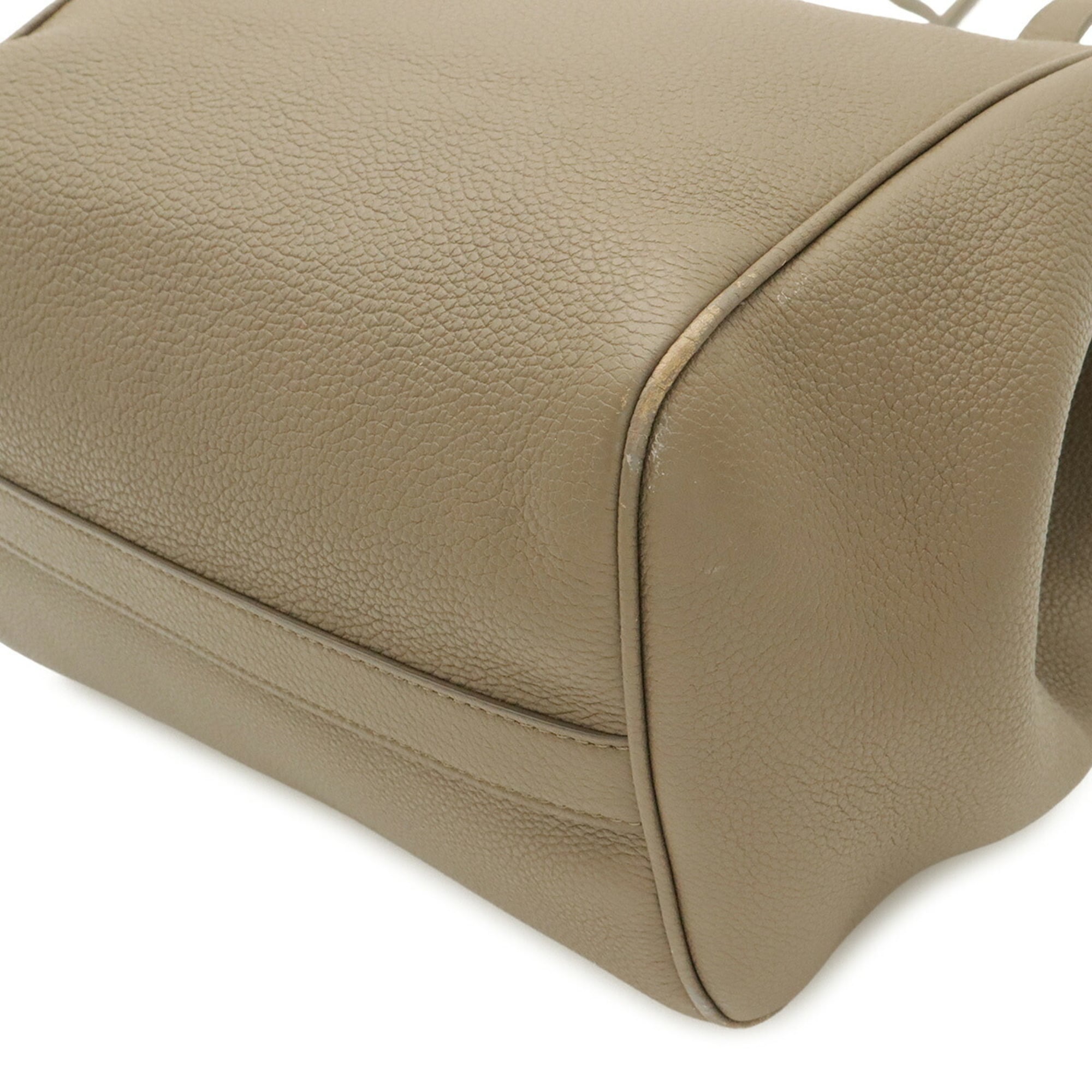 Celine Grayish Leather Shoulder Bag Tote Bag (Pre-Owned)
