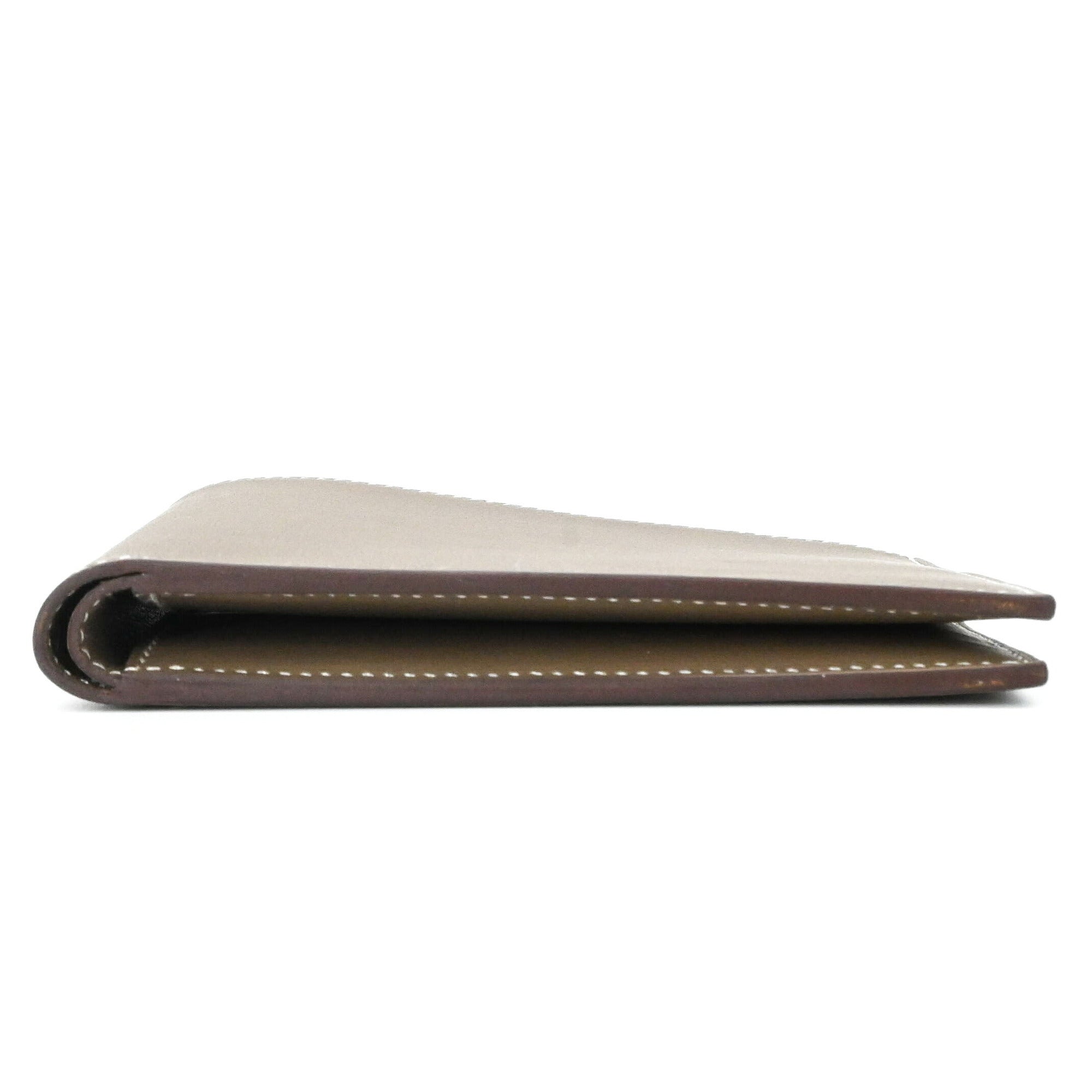 Hermes Etoupe Gray Grayish Epsom Leather Wallet (Bi-Fold) (Pre-Owned)