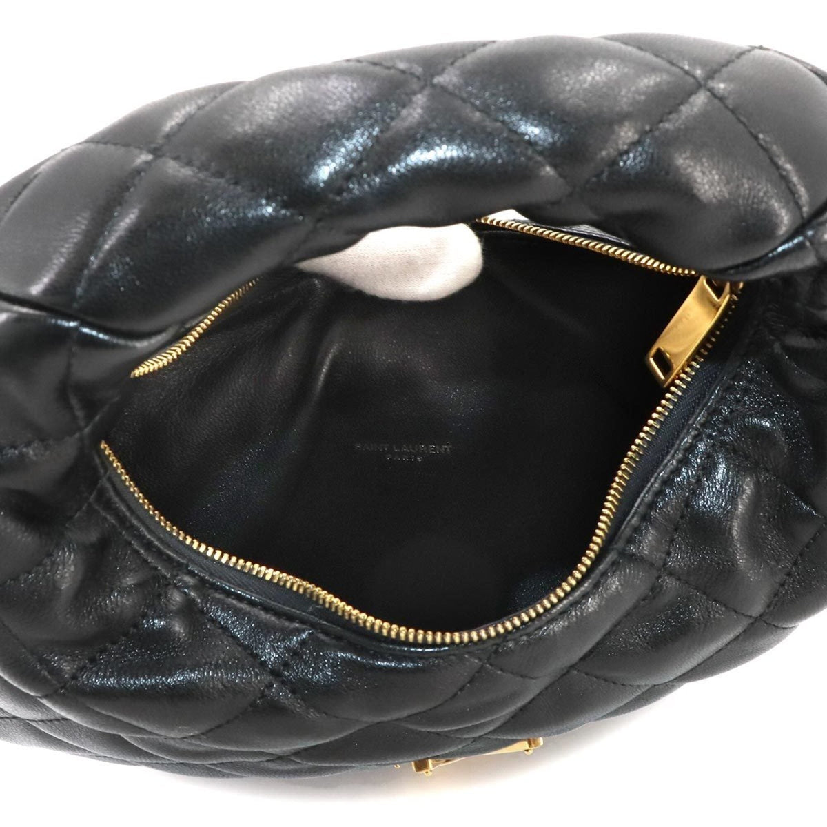 Saint Laurent Black Leather Handbag (Pre-Owned)