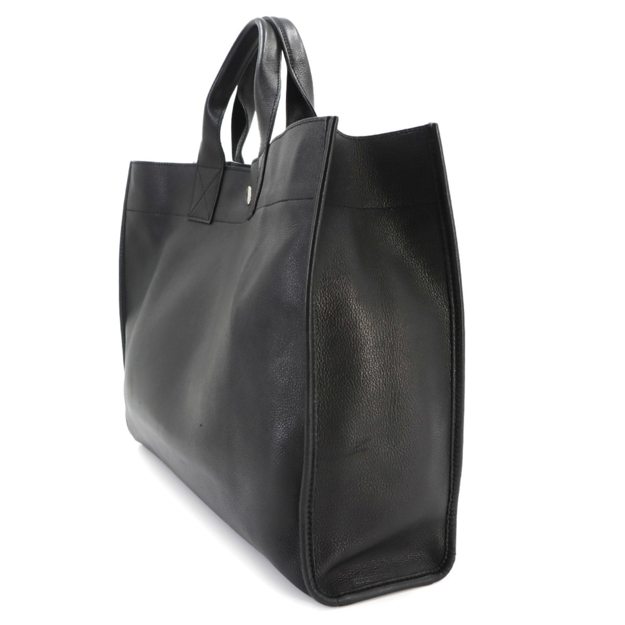 Hermes Black Evergrain Leather Handbag (Pre-Owned)