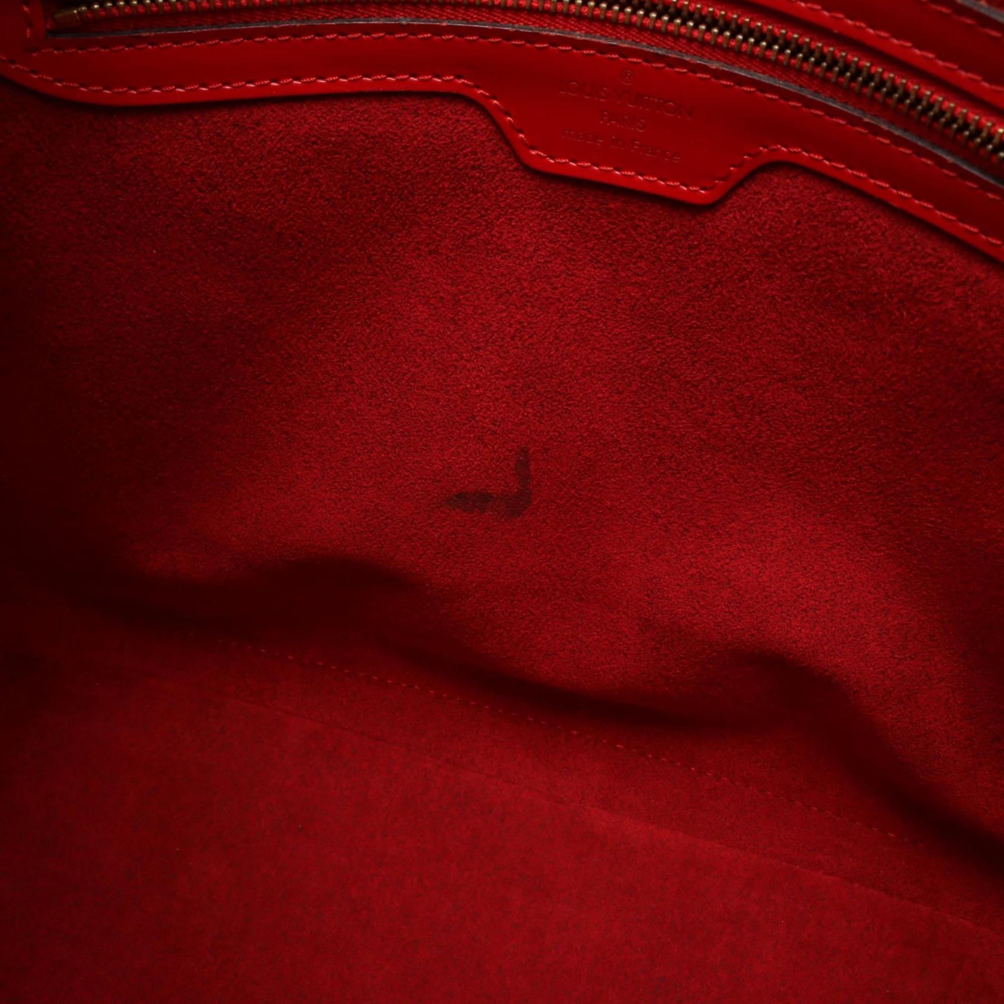 Louis Vuitton Castilian Red Red Color Leather Shoulder Bag (Pre-Owned)
