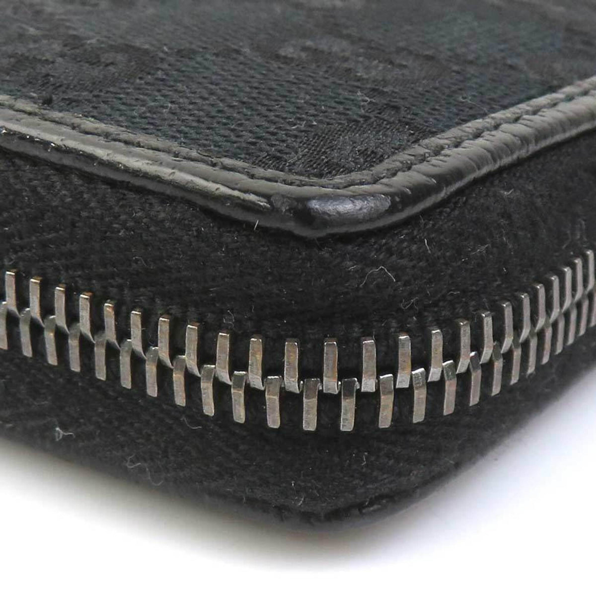 Gucci Black Gg Canvas Long Wallet (Bi-Fold) (Pre-Owned)