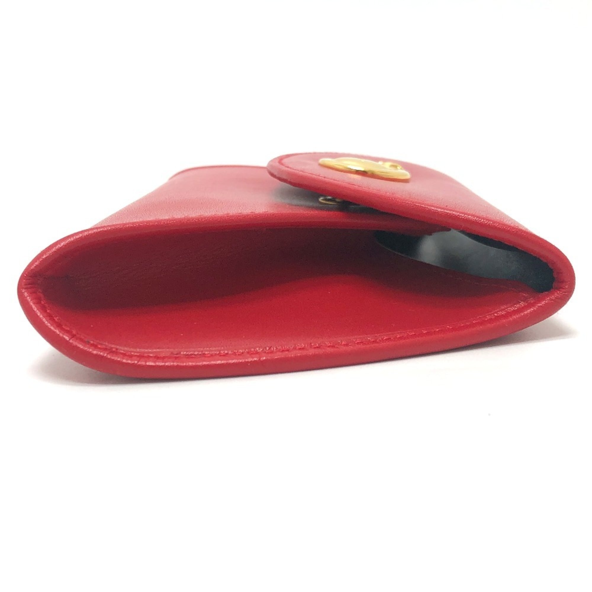 Cartier Red Color Coin Purse/Coin Case (Pre-Owned)