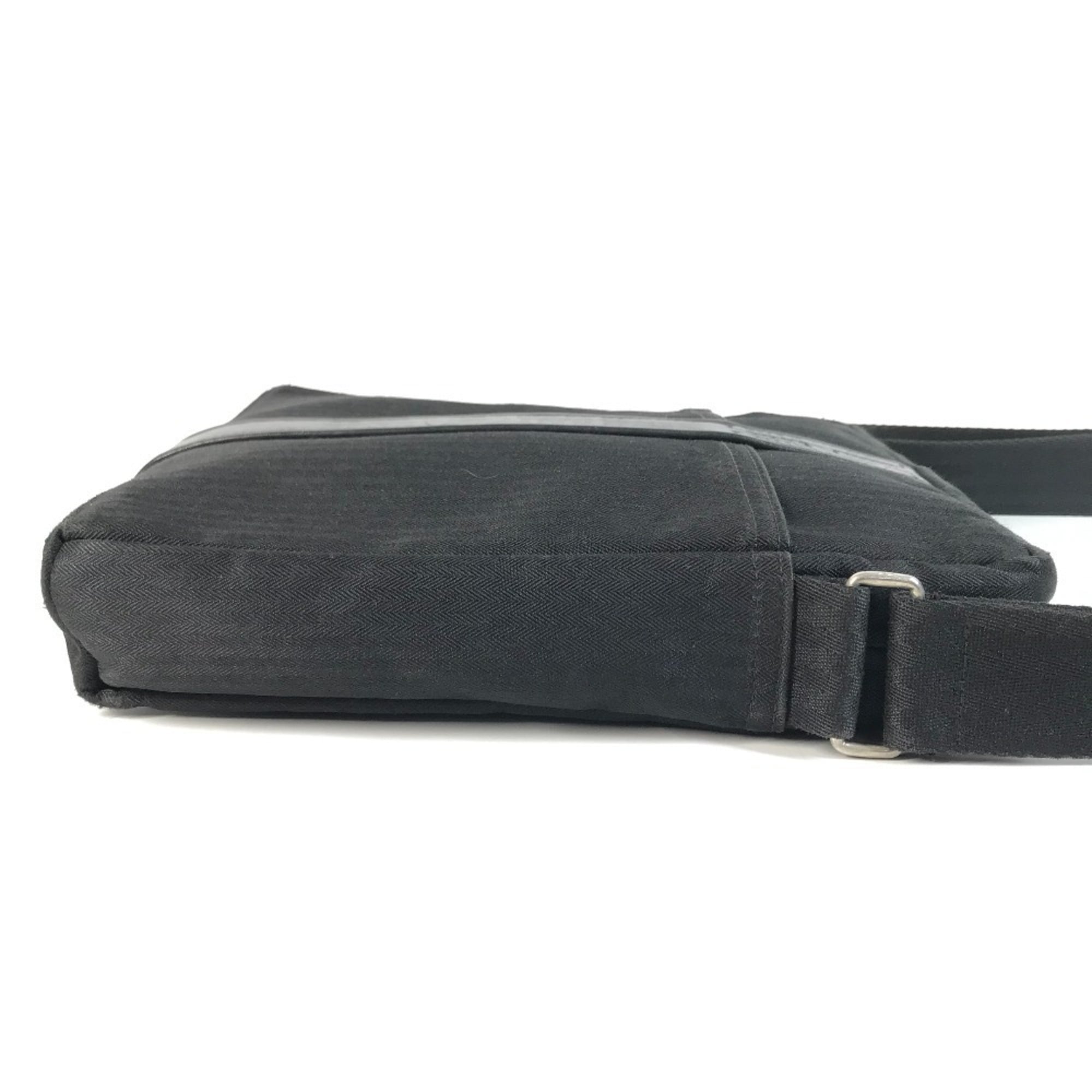 Hermes Black Cotton Pochette Shoulder Bag (Pre-Owned)