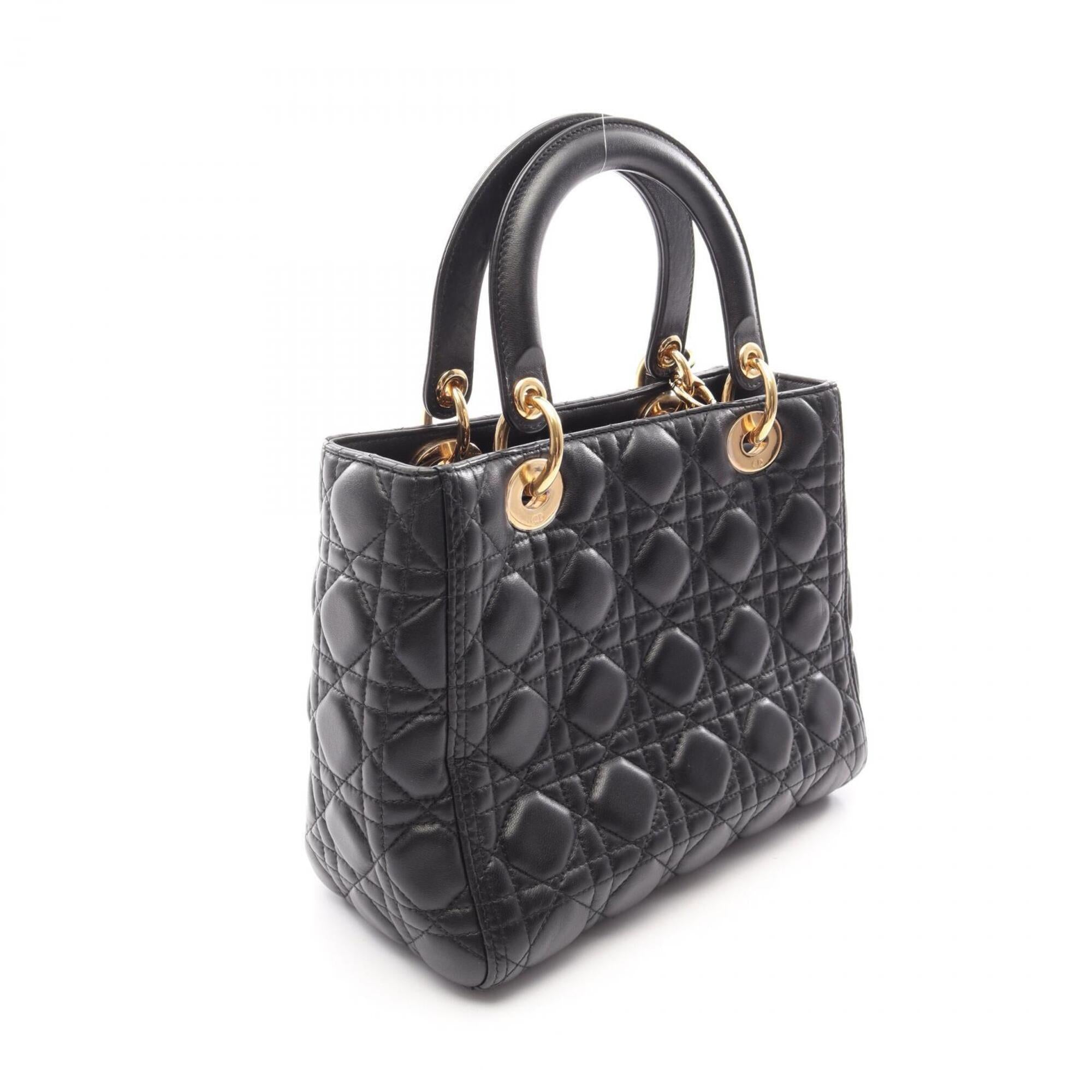 Christian Dior Black Leather Handbag (Pre-Owned)
