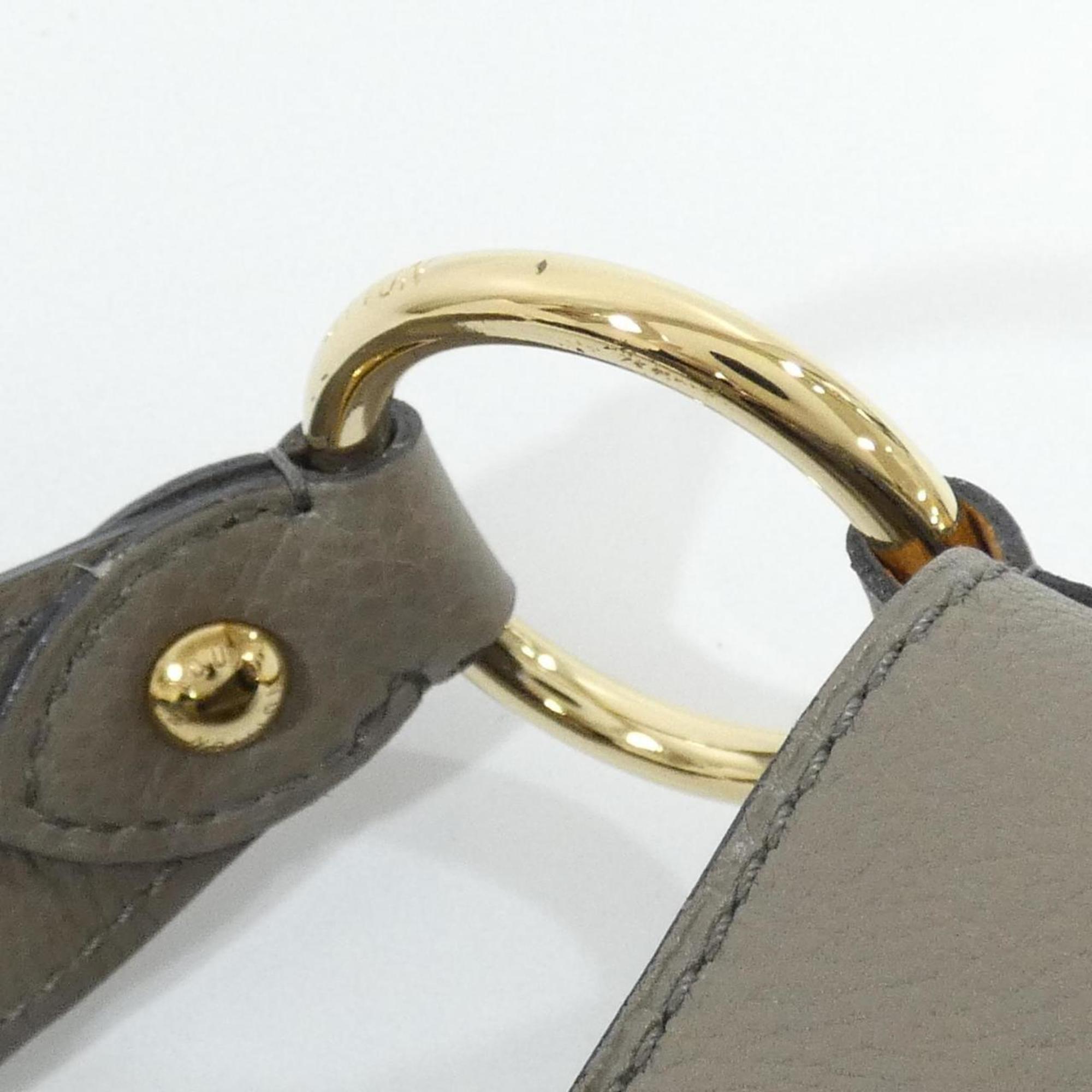 Louis Vuitton Mahina Taupe Leather Shoulder Bag (Pre-Owned)