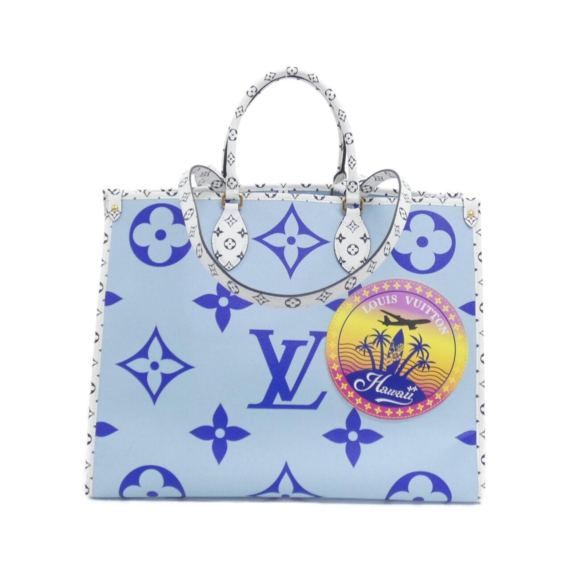 Louis Vuitton Blue Coated Canvas Pvc Handbag (Pre-Owned)
