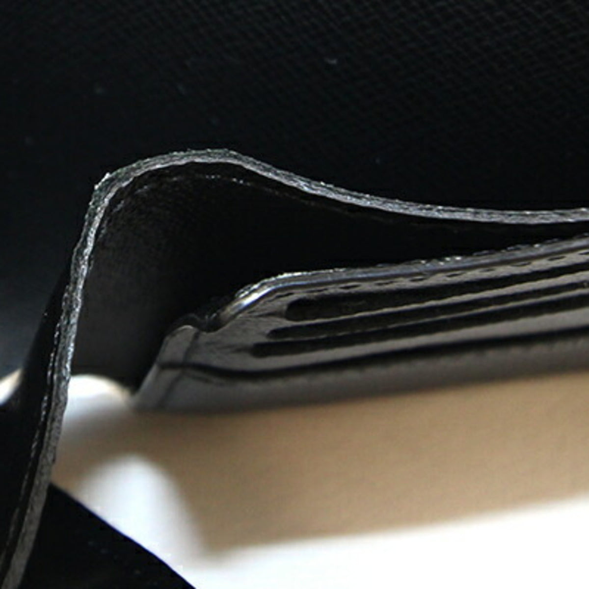 Louis Vuitton Epi Black Noir Epi Leather Bill Wallet (Bi-Fold) (Pre-Owned)