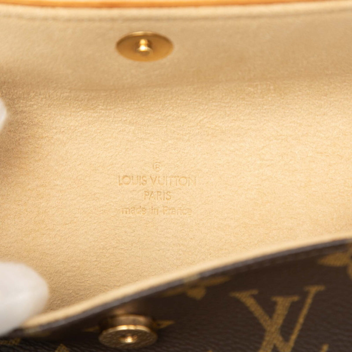 Louis Vuitton Brown Pvc Leather Pochette Sling Bag (Pre-Owned)