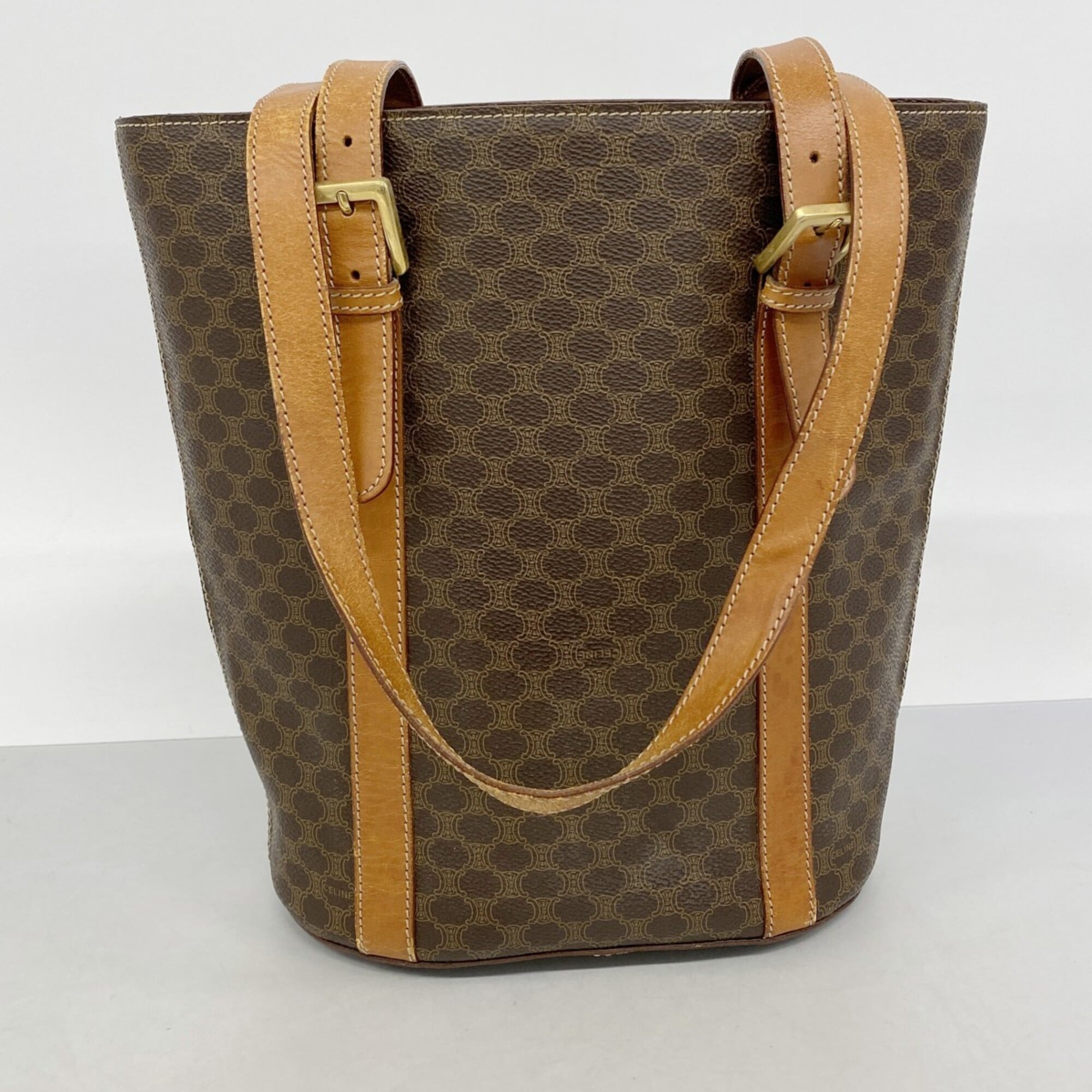 Celine Brown Pvc Tote Bag (Pre-Owned)