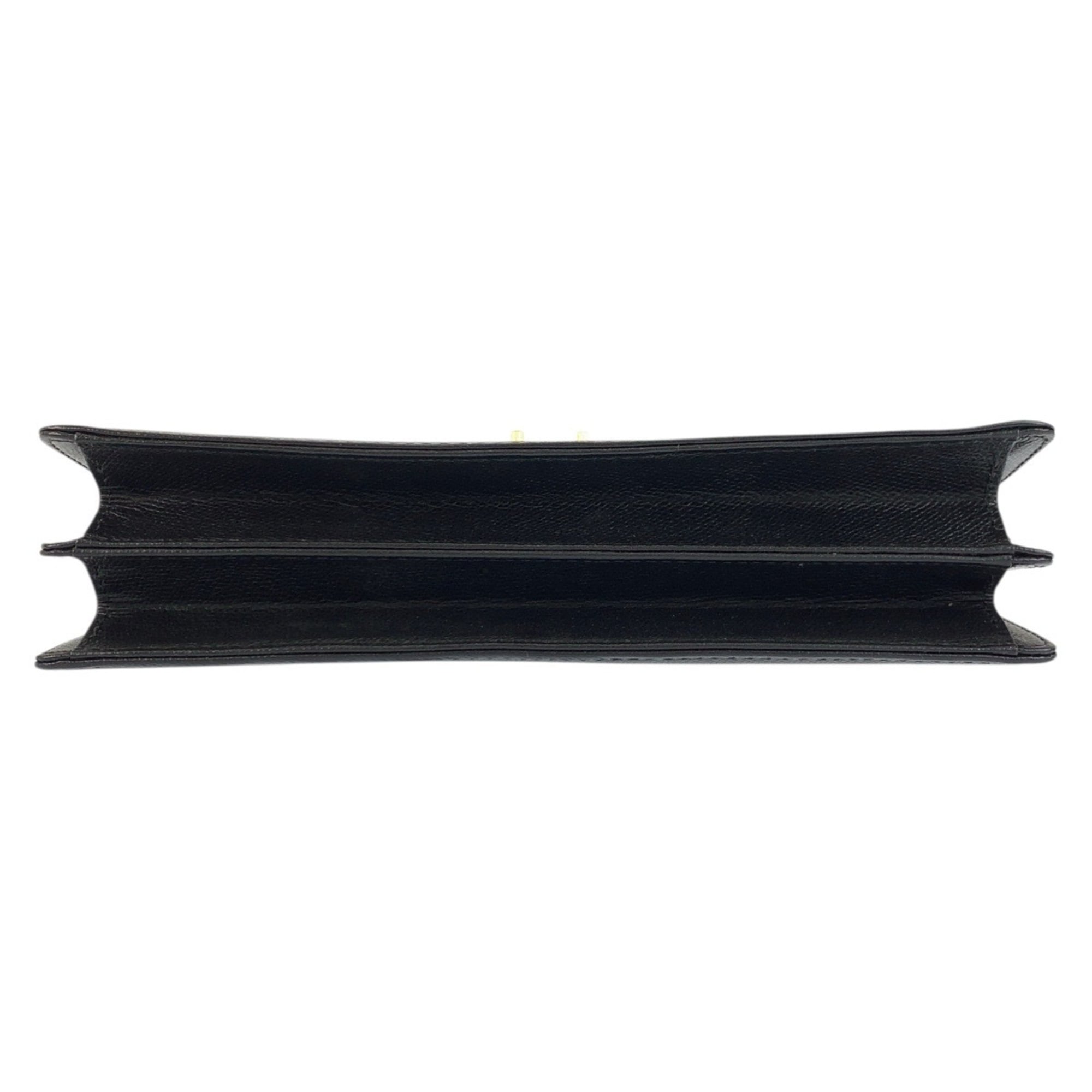Yves Saint Laurent Black Leather Clutch Bag (Pre-Owned)