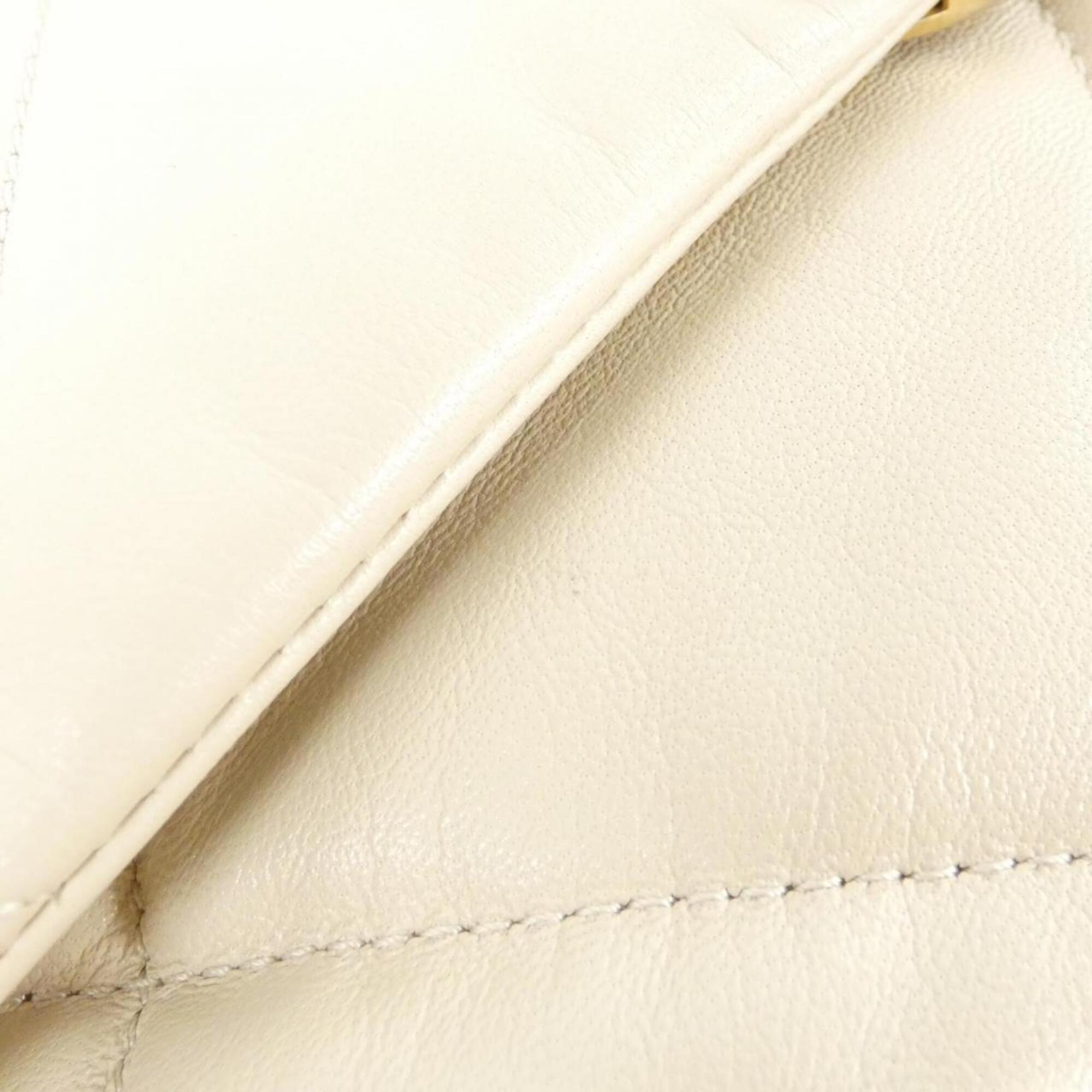 Chanel Beige Leather Shoulder Bag (Pre-Owned)