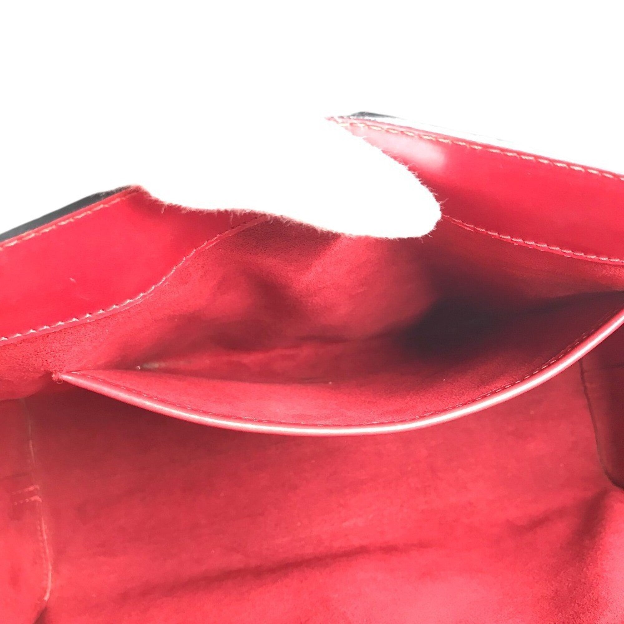 Louis Vuitton Castilian Red Red Color Epi Leather Handbag Shoulder Bag Tote Bag (Pre-Owned)