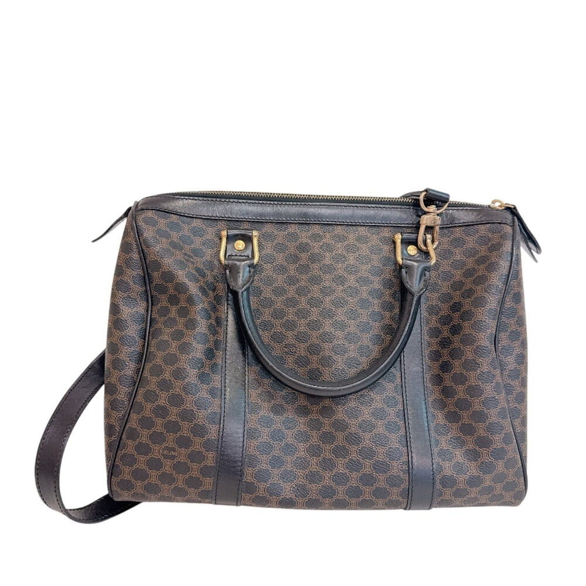 Celine Brown Leather Boston Bag (Pre-Owned)