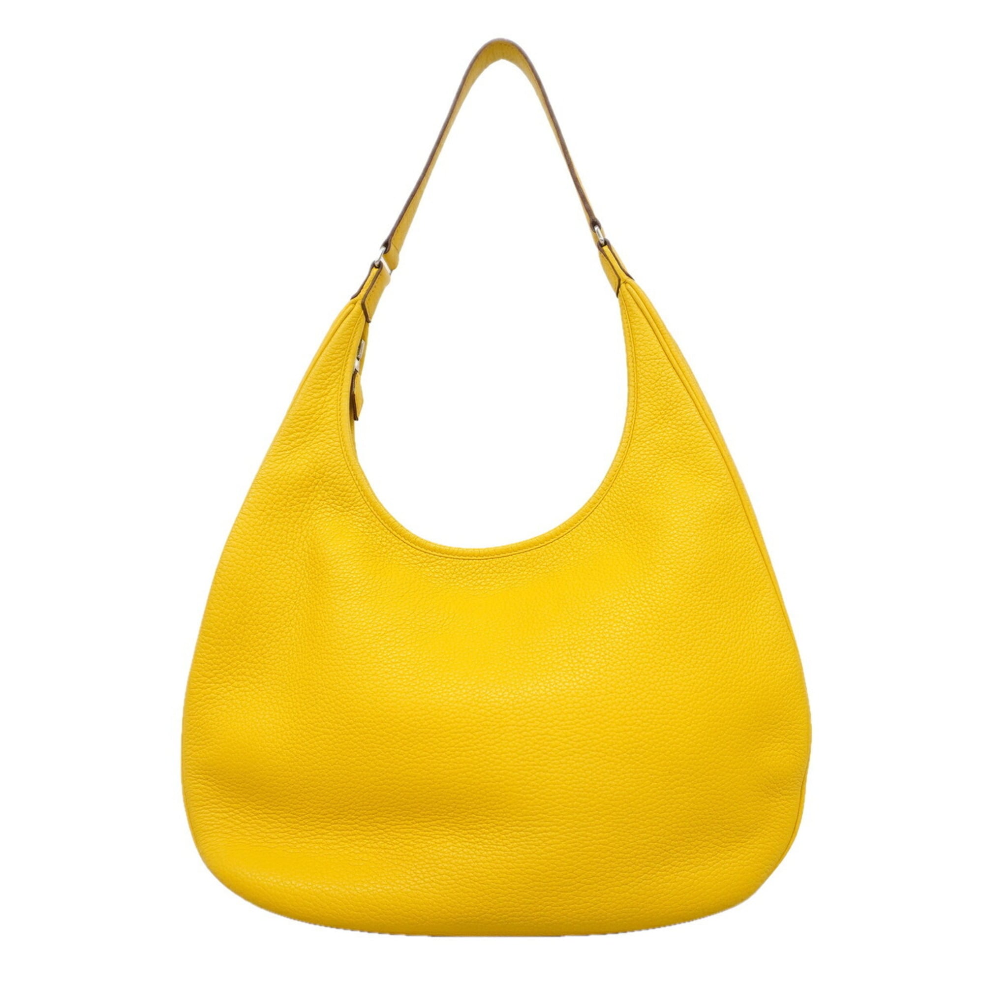 Hermes Yellow Taurillon Clemence Leather Shoulder Bag (Pre-Owned)
