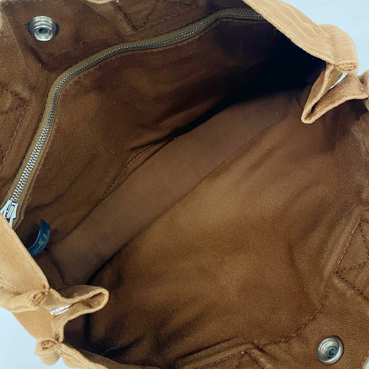 Hermes Brown Canvas Tote Bag (Pre-Owned)