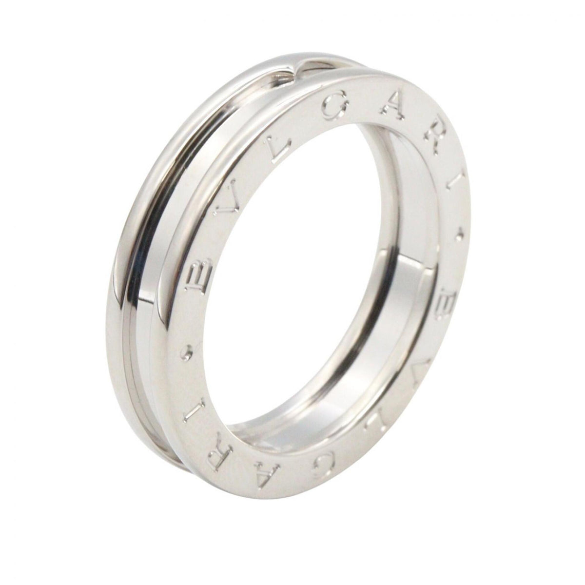 Bvlgari Silver White Gold (18K) Band Ring (Pre-Owned)