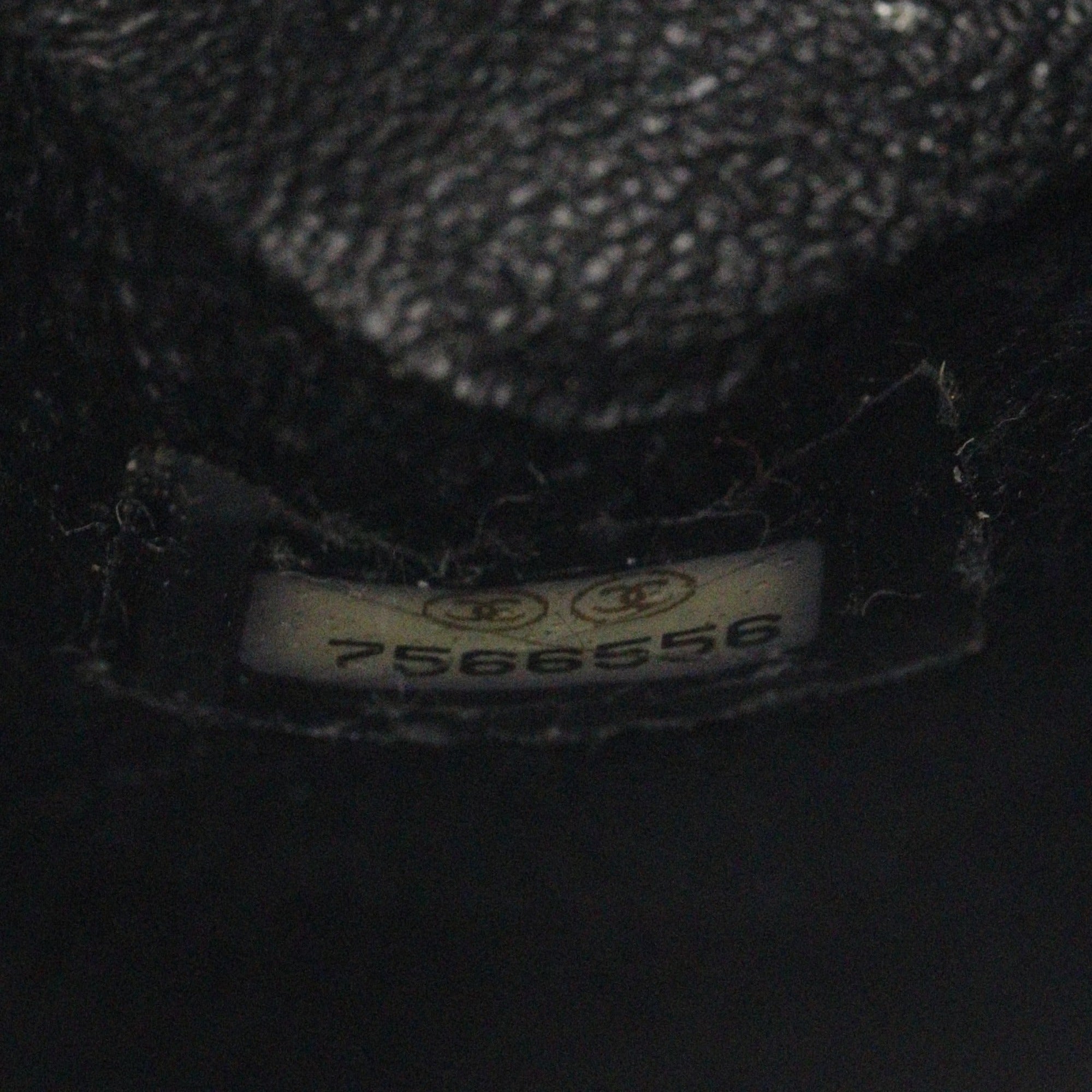 Chanel Black Grained Calfskin Tote Bag (Pre-Owned)