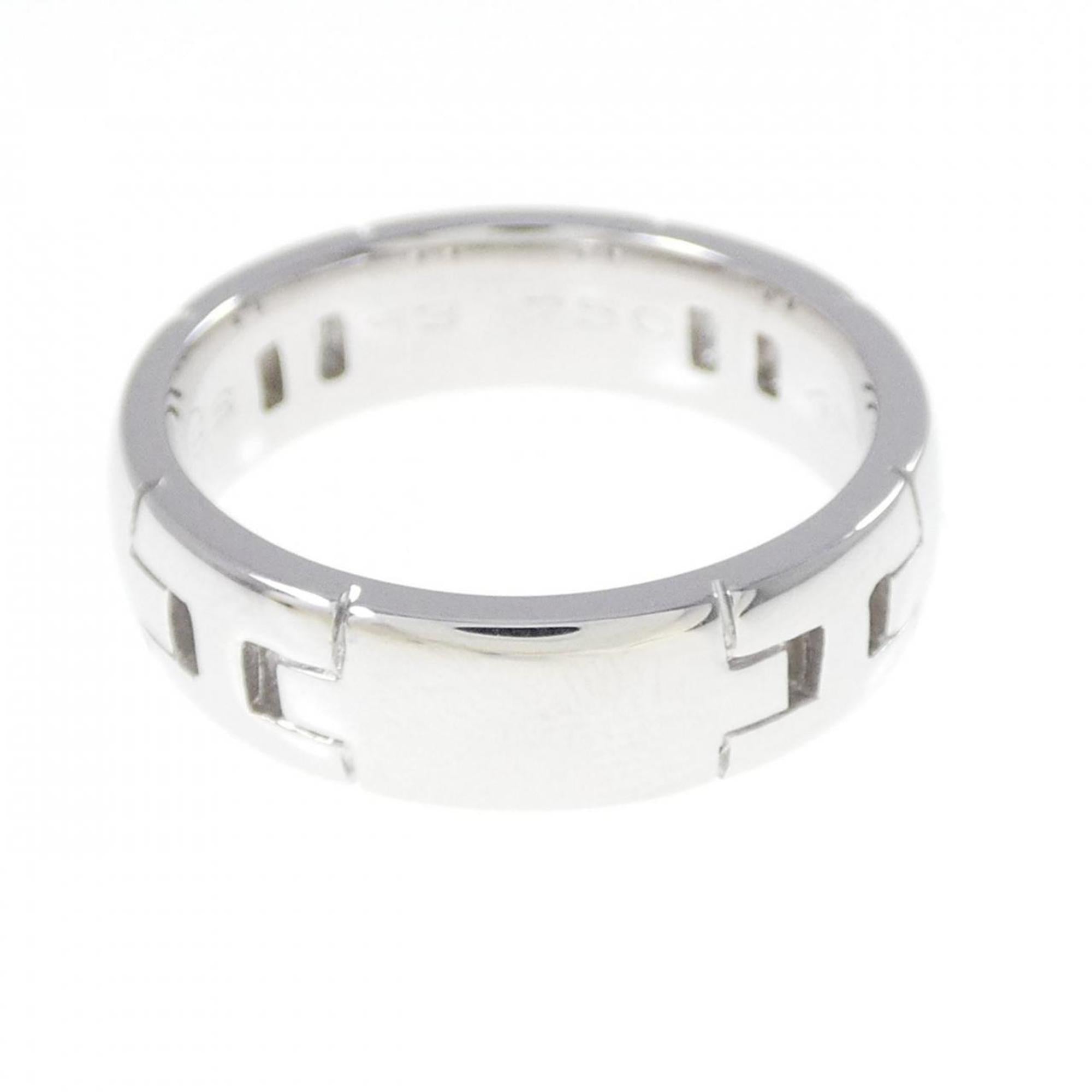 Hermes White Gold (18K) Band Ring (Pre-Owned)