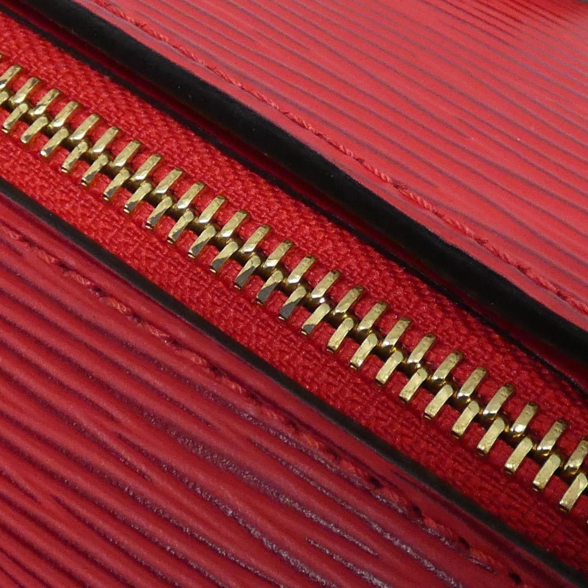 Louis Vuitton Red Color Leather Handbag Pouch (Pre-Owned)