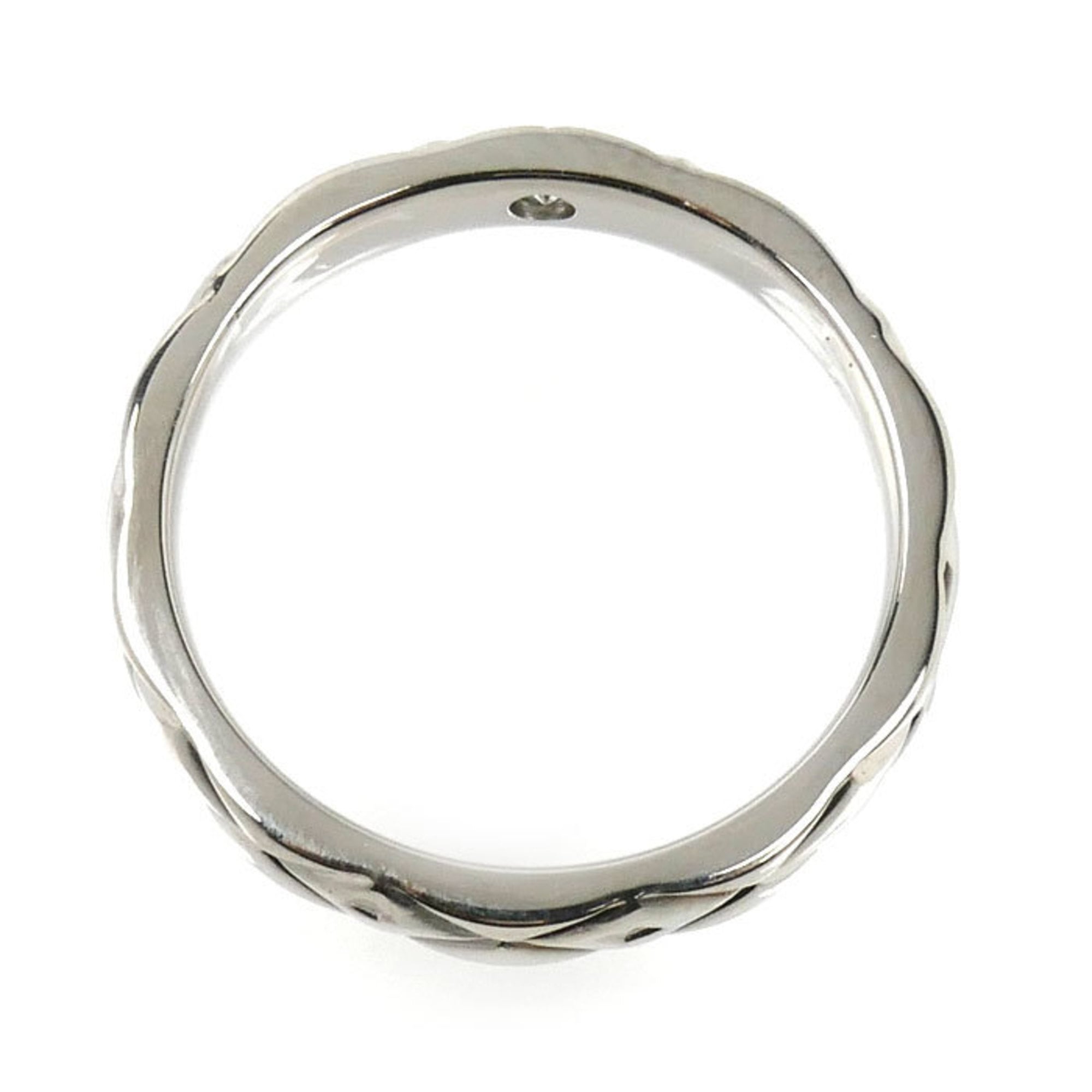 Chanel Platinum 950 Band Ring (Pre-Owned)