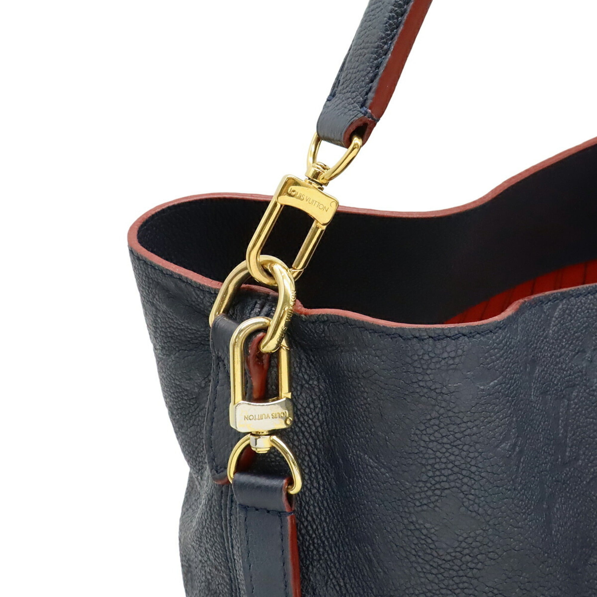 Louis Vuitton Monogram Empreinte Marine Rouge Monogram Empreinte Shoulder Bag (Pre-Owned)