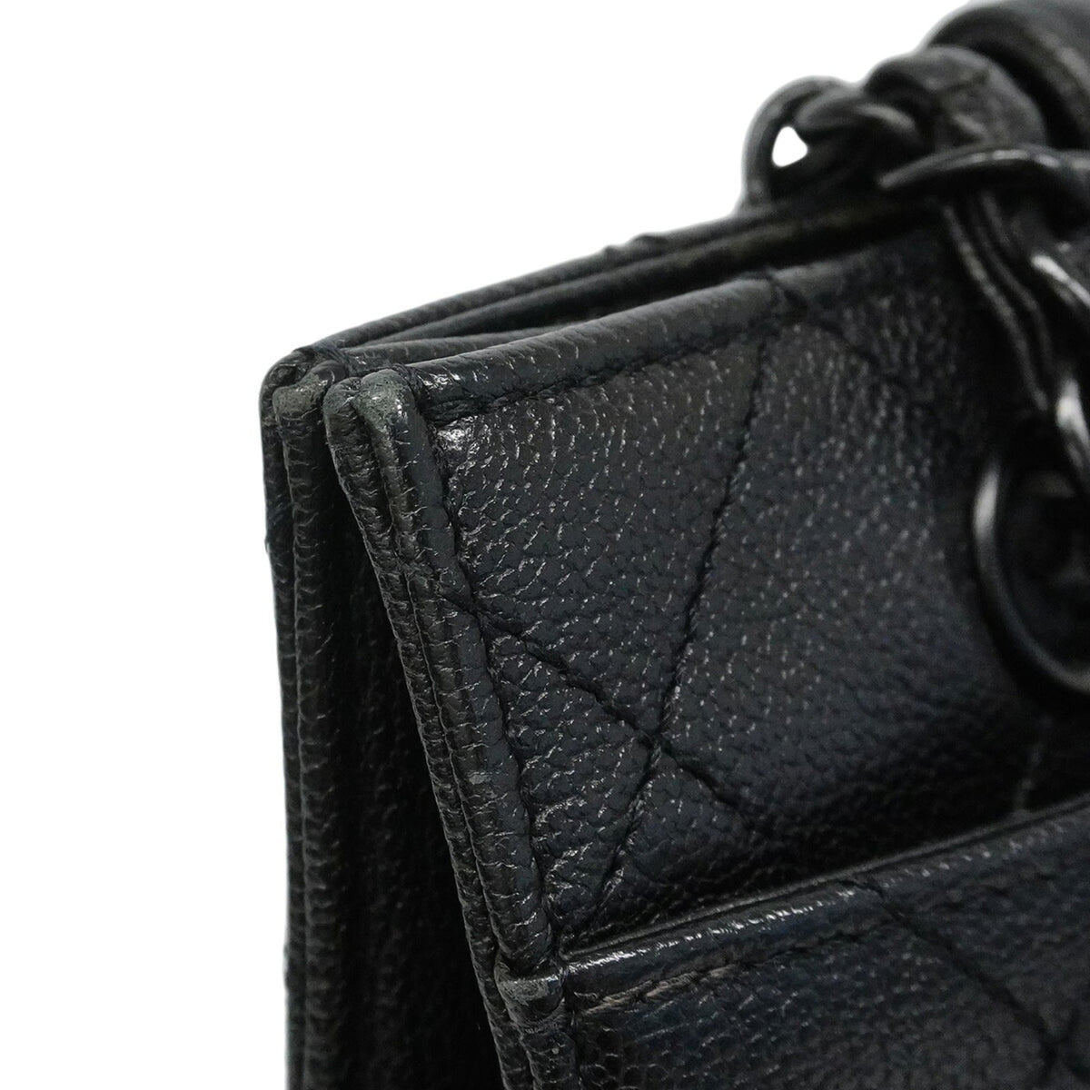 Chanel Black Grained Calfskin Tote Bag (Pre-Owned)