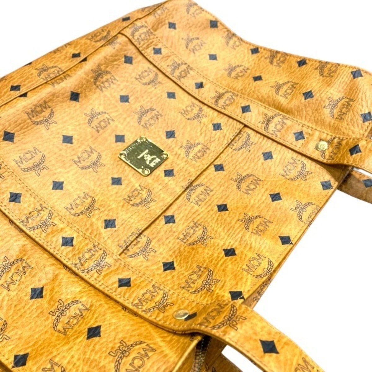 Mcm Camel Leather Tote Bag (Pre-Owned)