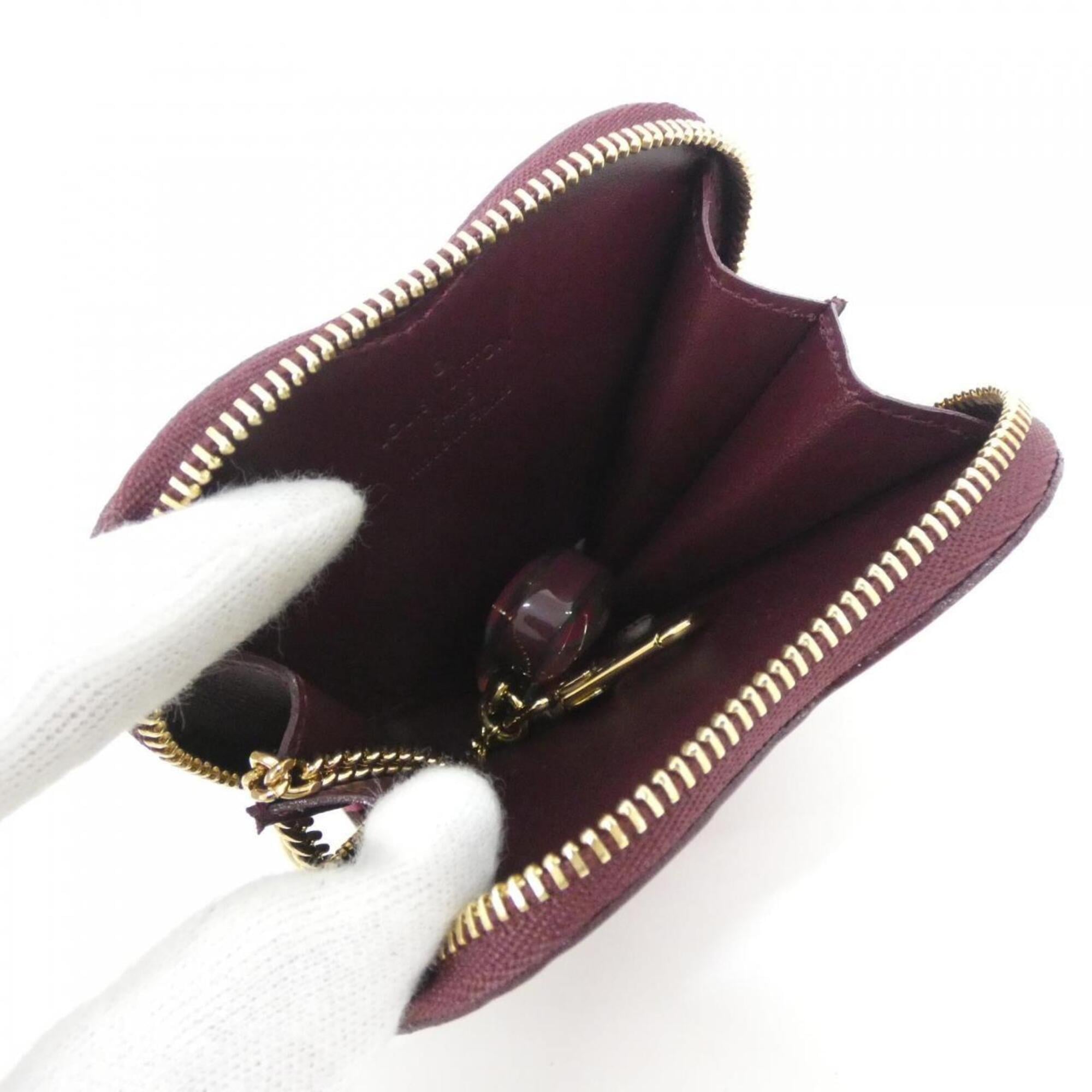 Louis Vuitton Red Color Rouge Fauviste Leather Coin Purse/Coin Case (Pre-Owned)