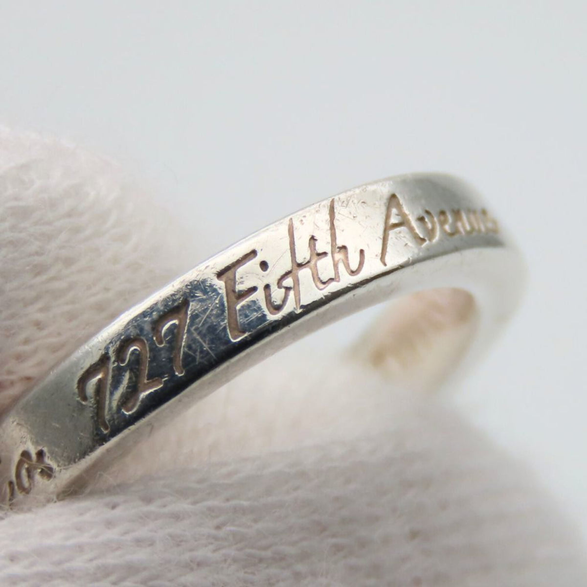 Tiffany Silver Silver 925 Band Ring (Pre-Owned)